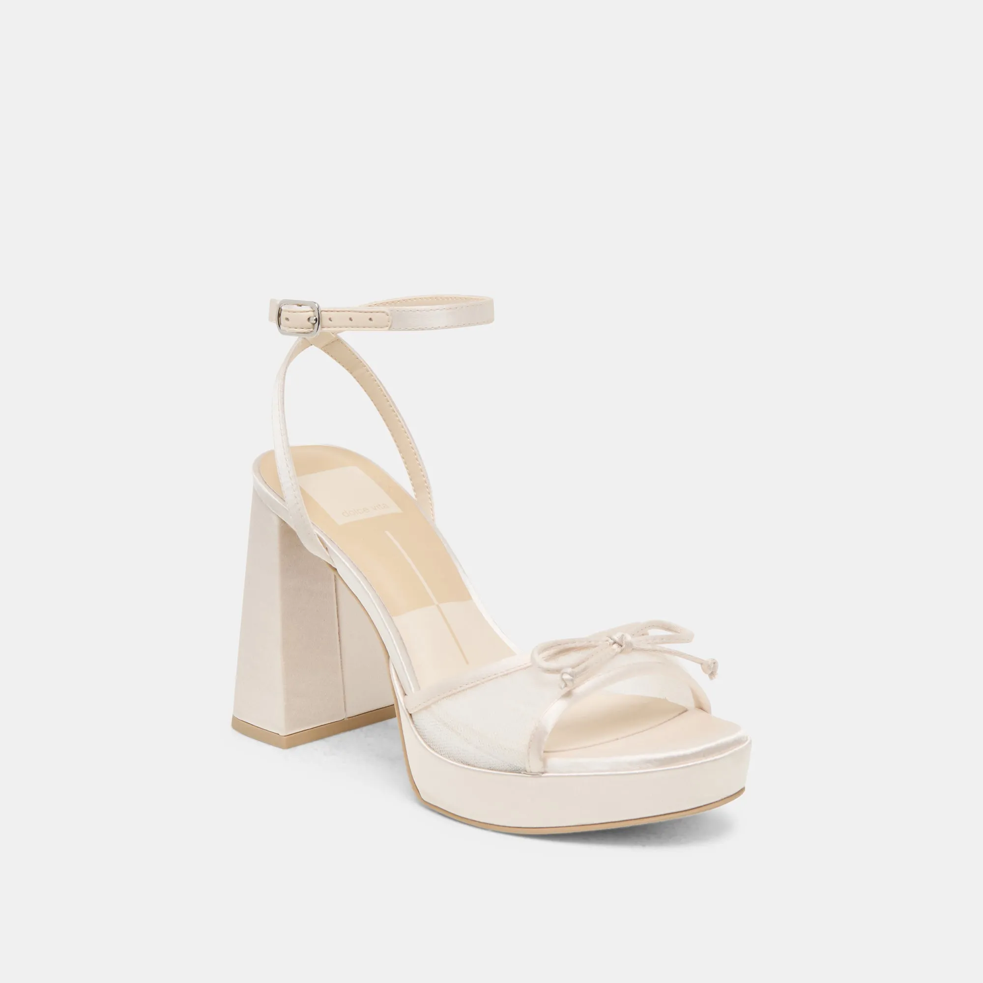 PANDOR HEELS WHITE TULLE Platform Booties Luxury Footwear for Men