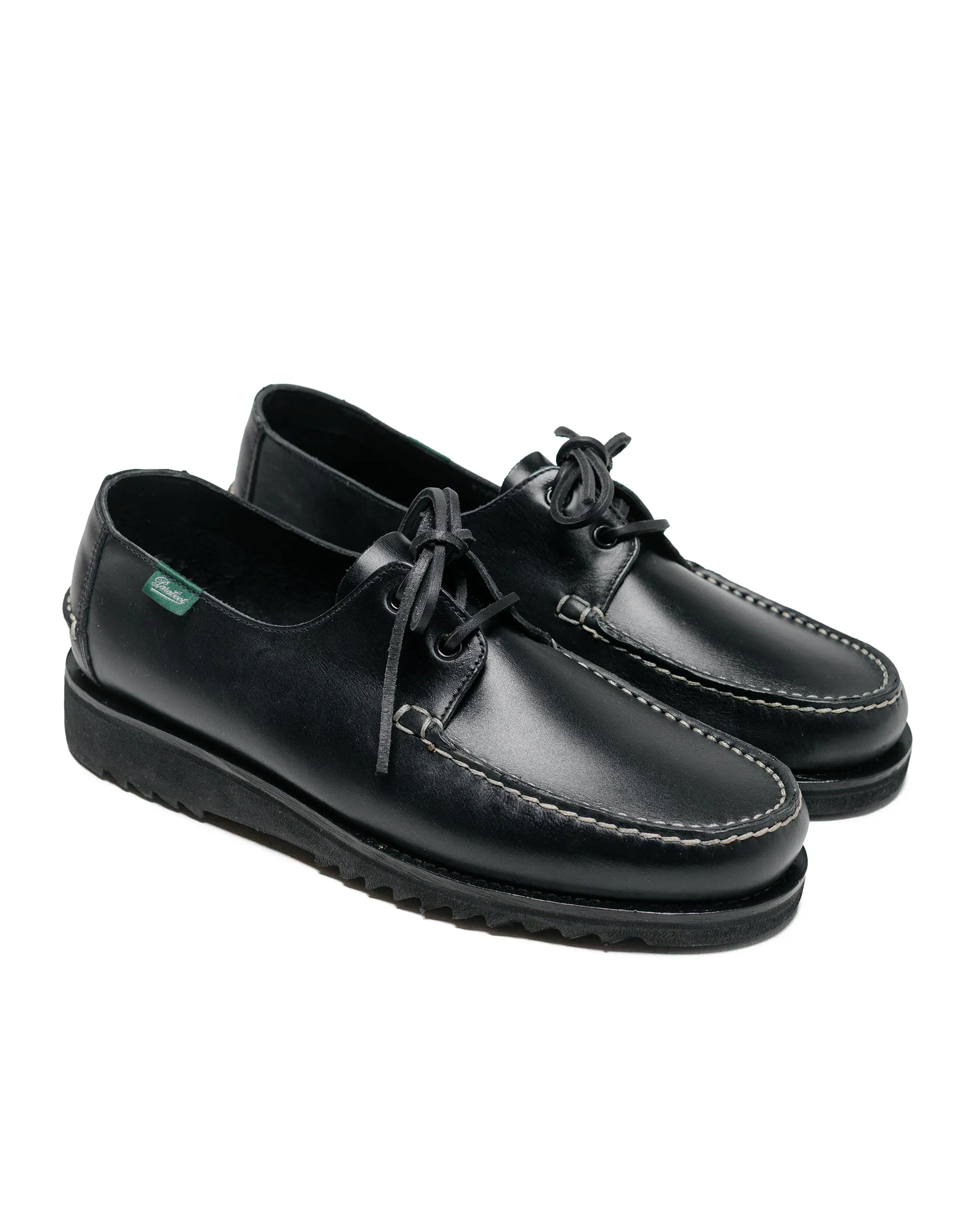 Paraboot KAPTAIN SUNSHINE Domingue Leather Black Anti Slip Feature Comfort Straps