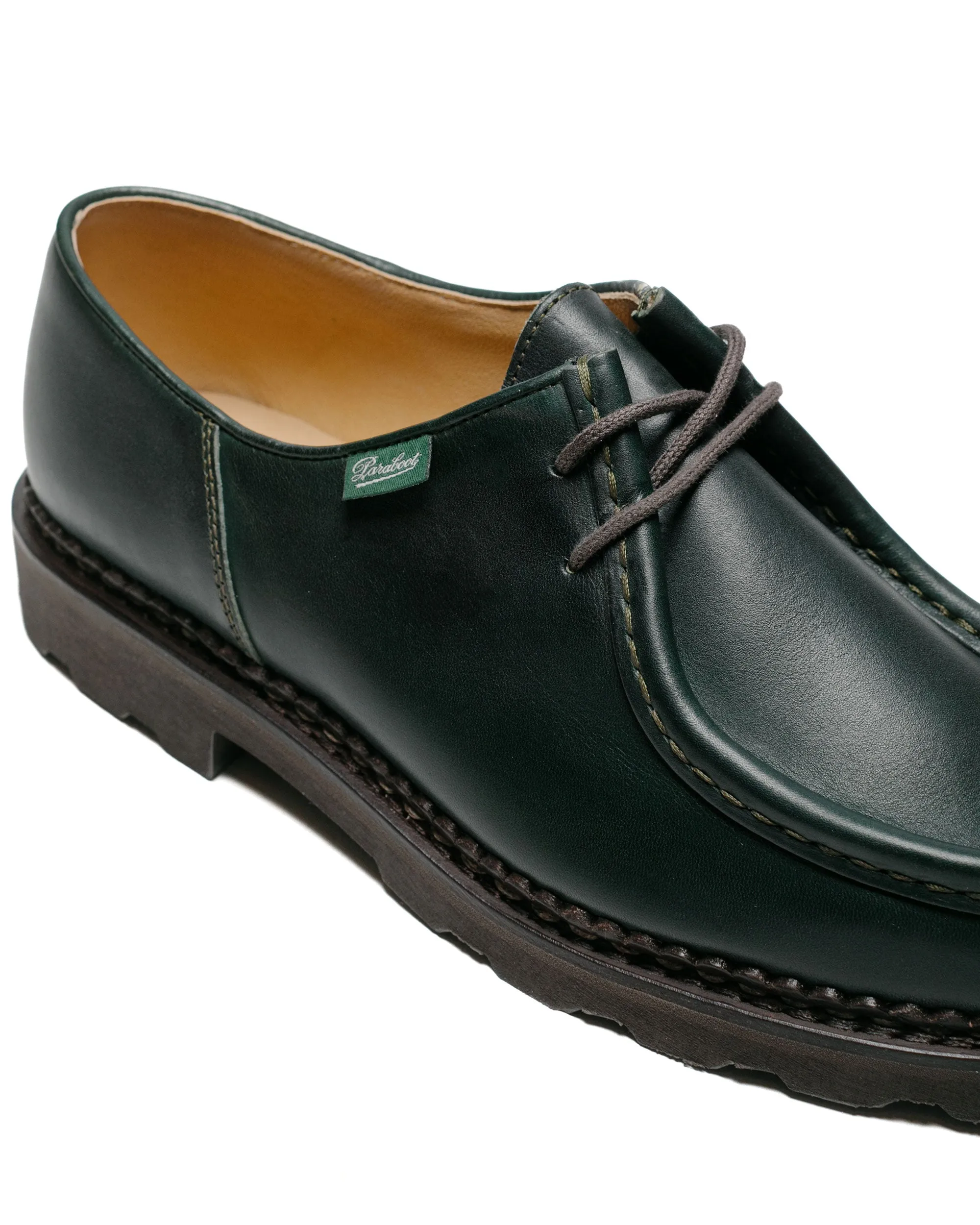 Paraboot Michael Lisse Vert Slip Easy Outfit Essential