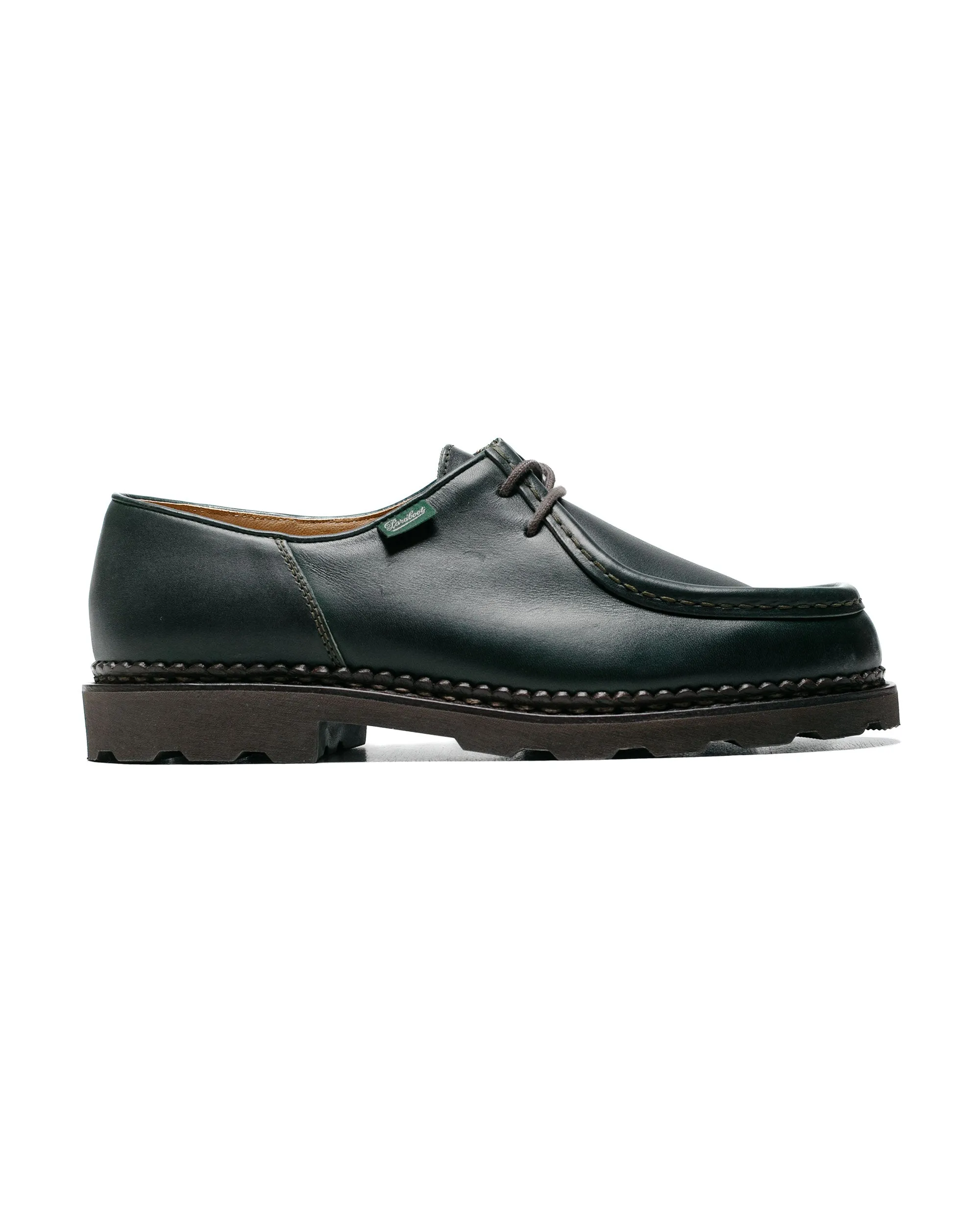 Pointed Toe Paraboot Michael Lisse Vert