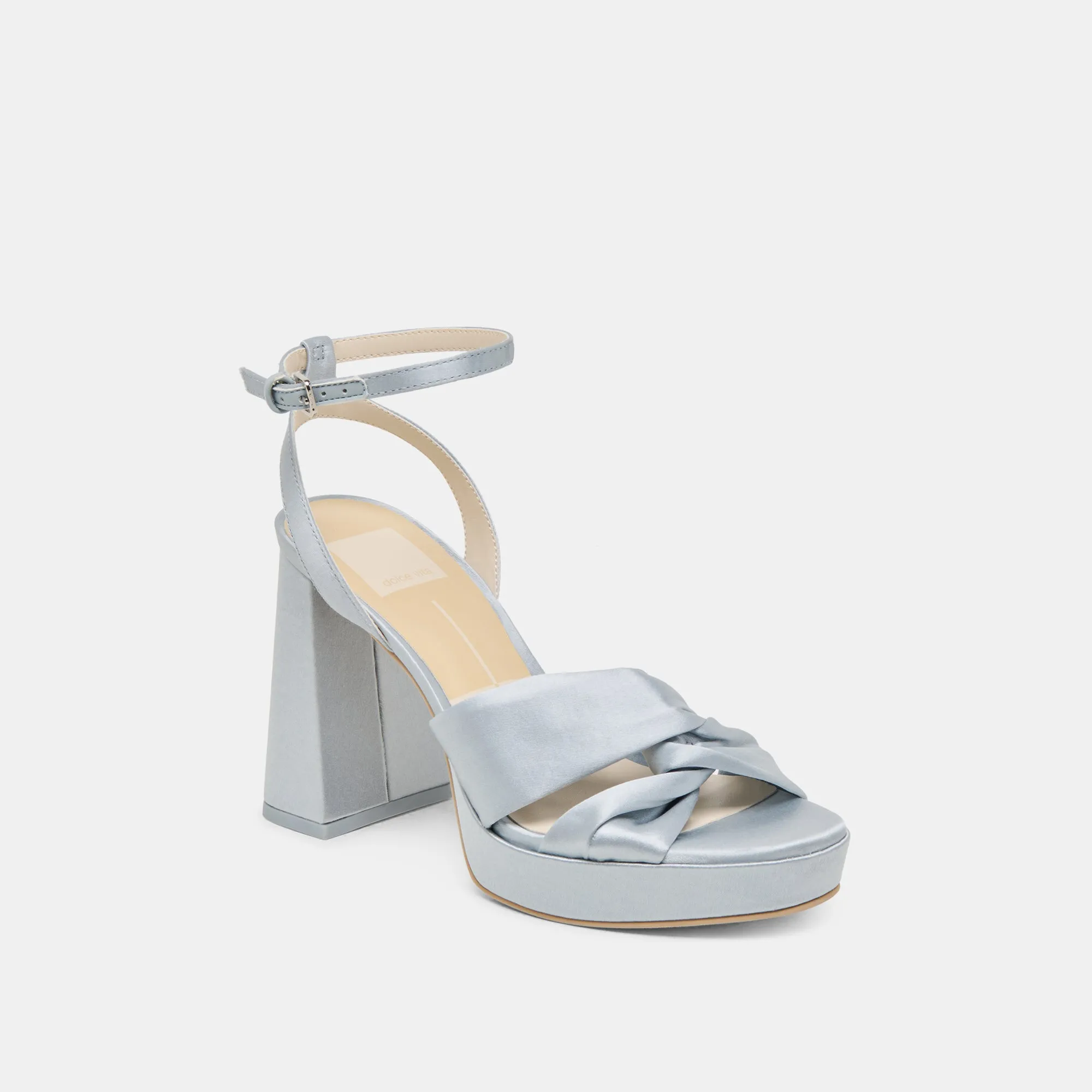 PARLO HEELS LIGHT BLUE SATIN Versatile