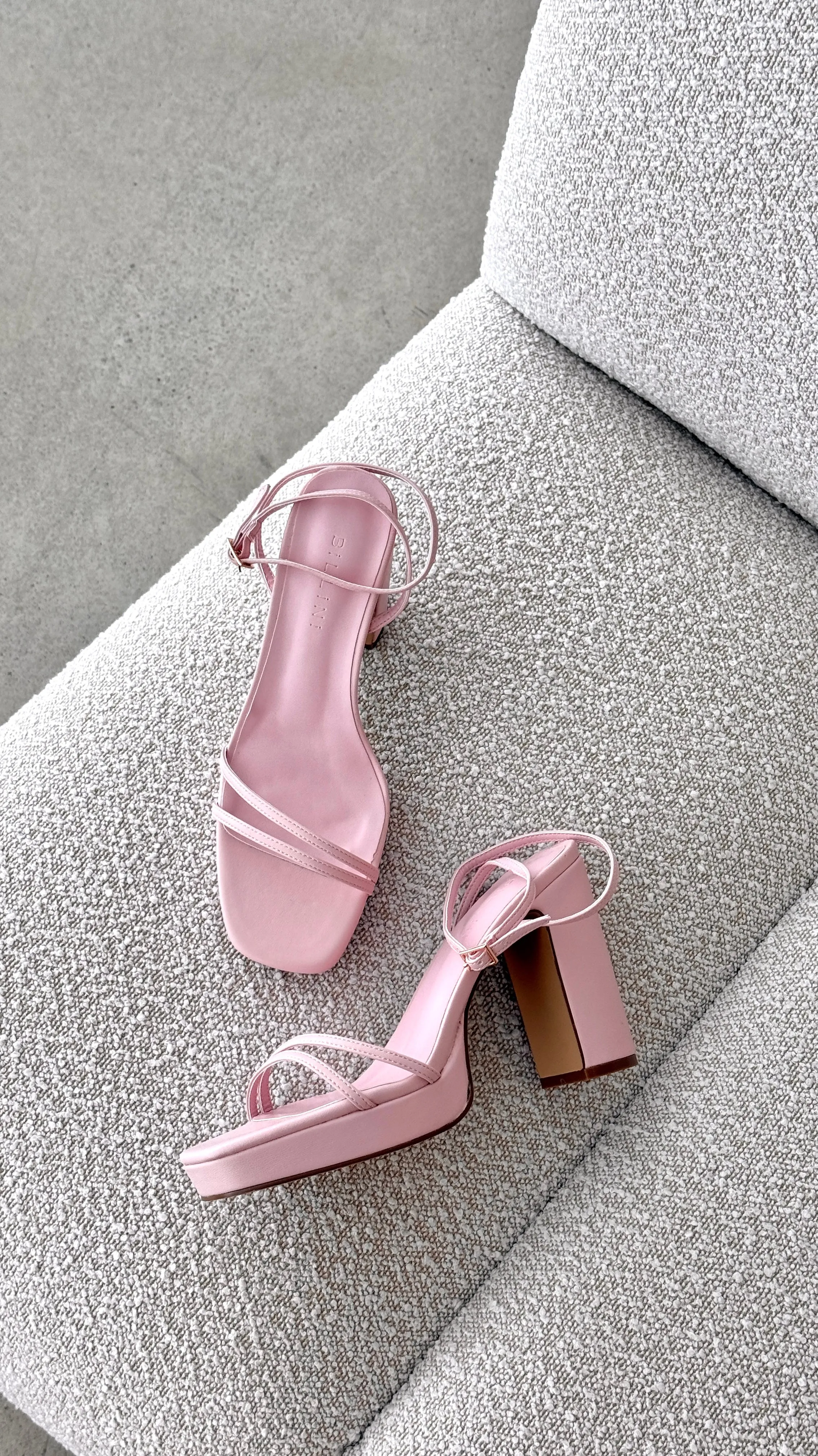 Shiloh Heel - Baby Pink Wedding Pumps
