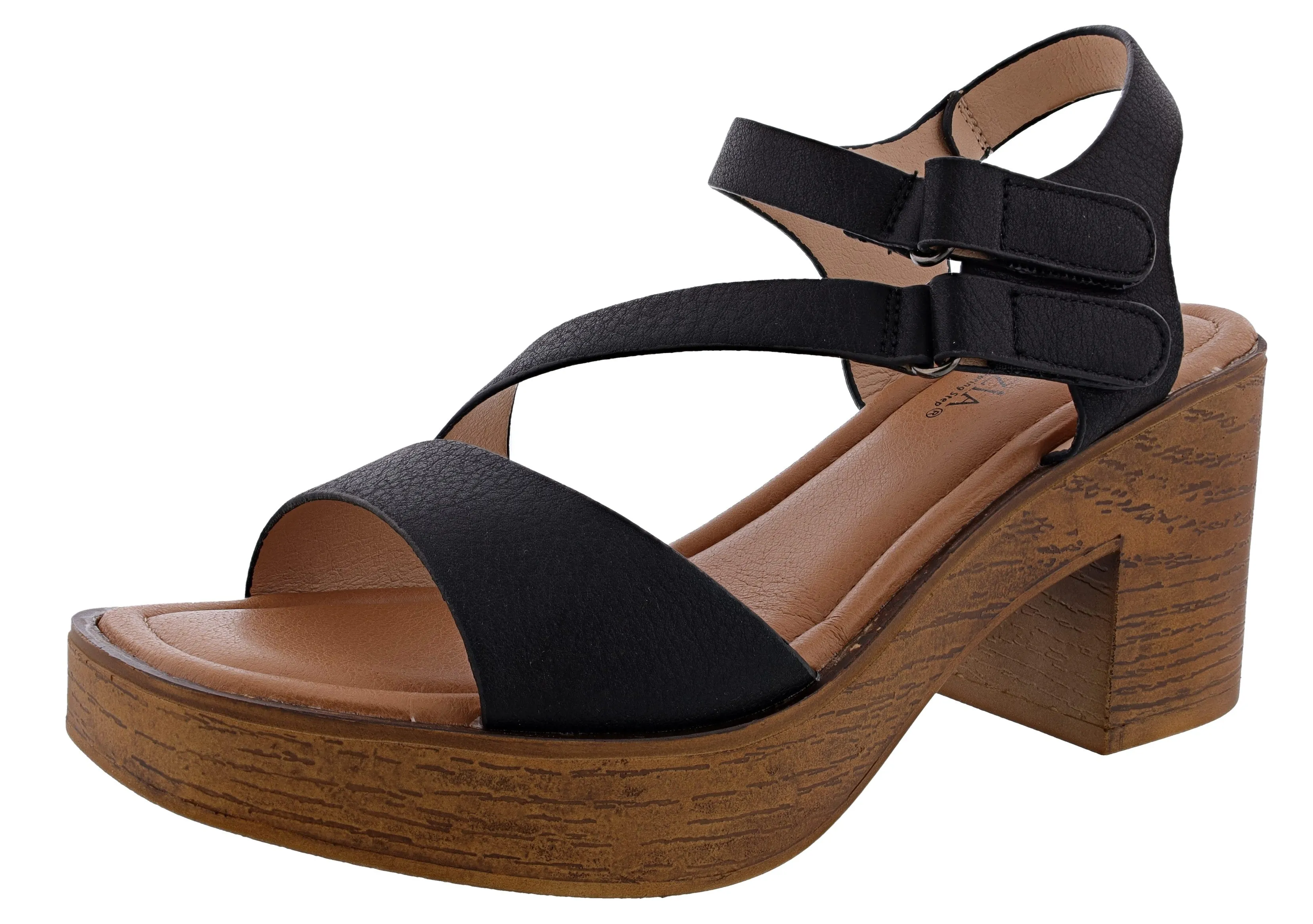 Patrizia Diatria Chunky Block Heel Sandals by Spring Step Business Look Refined Look