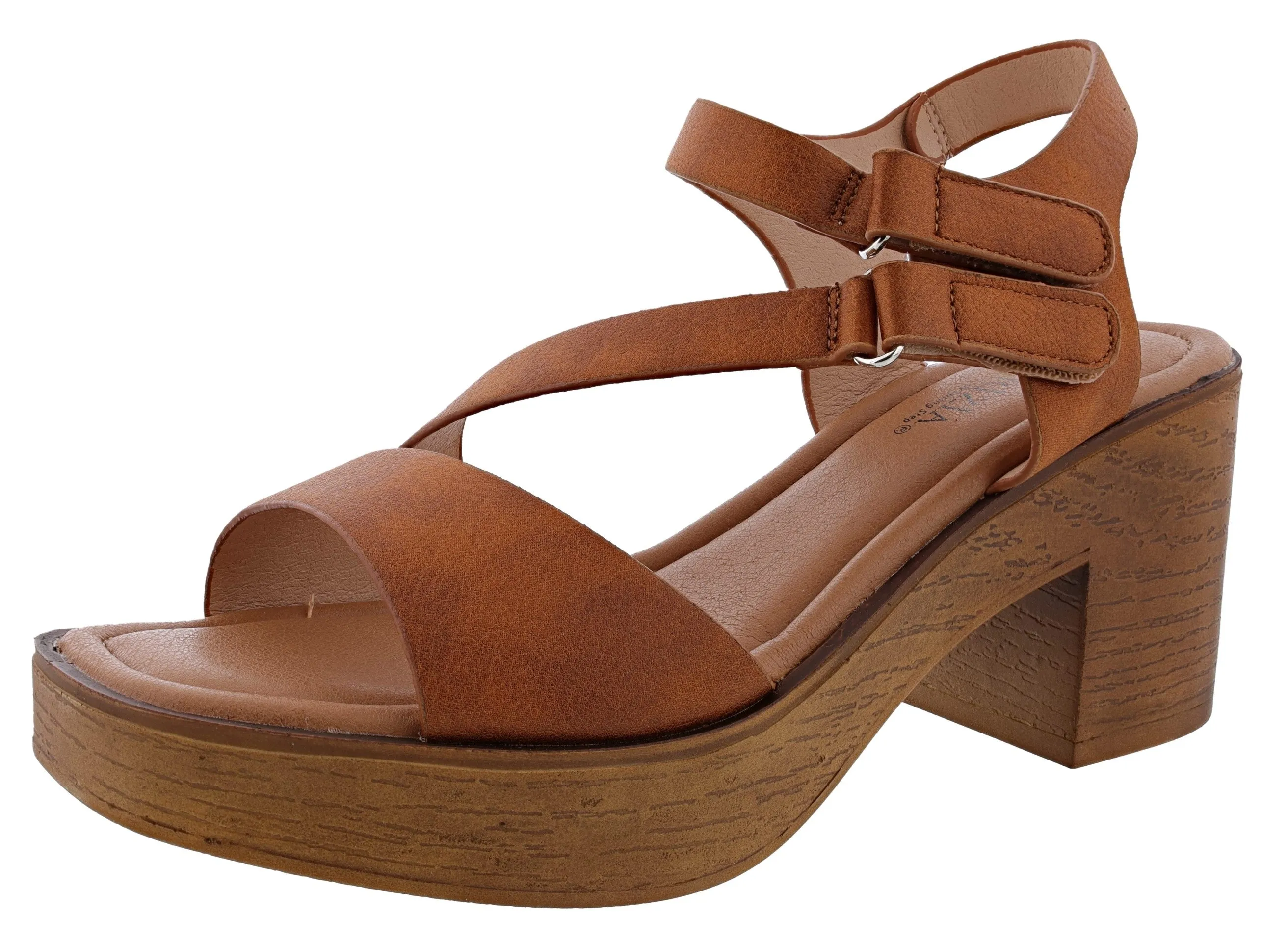 Dressy Footwear Easy Walk Patrizia Diatria Chunky Block Heel Sandals by Spring Step