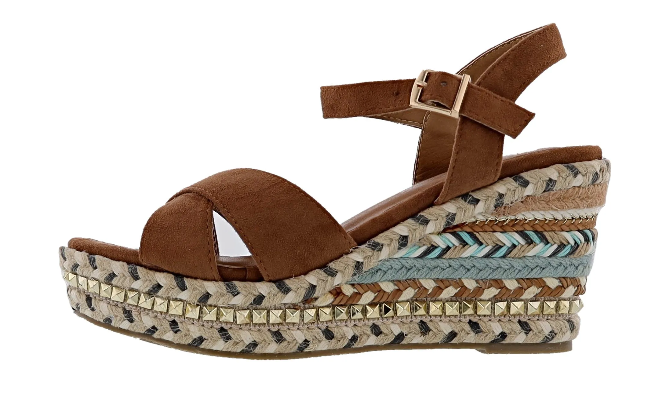 Patrizia Sloane Studded Wedge Sandals By Spring Step Signature Style Premium Pumps