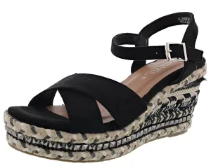 Patrizia Sloane Studded Wedge Sandals By Spring Step Platform Lift Glamorous Footwear