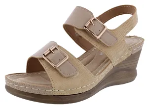 On Point Patrizia Women's Tavlin Wedge Sandals By Spring Step