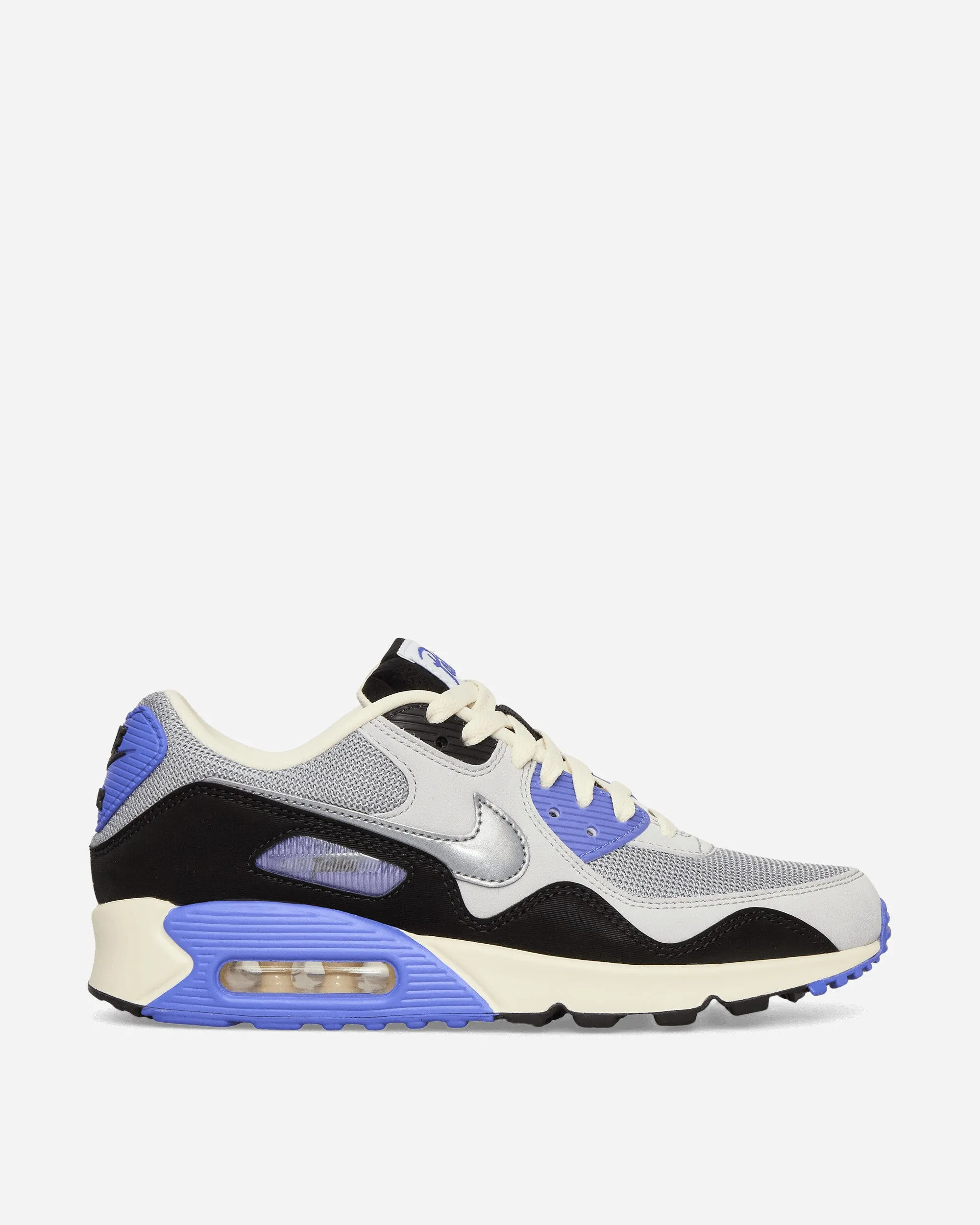 Walk Routine Stretchable Material Patta Air Max 90 Sneakers Sapphire / Particle Grey