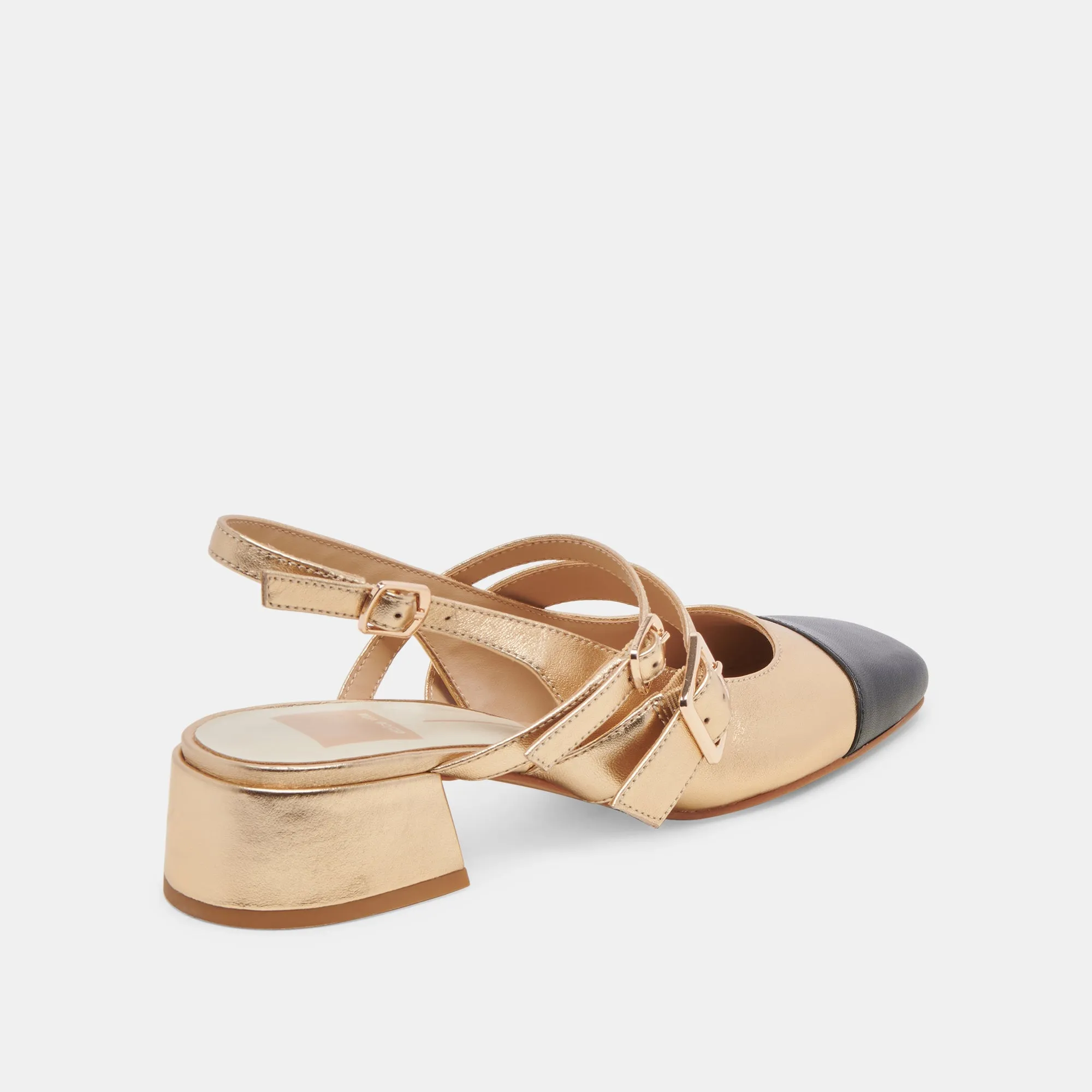 PATZY HEELS GOLD MULTI LEATHER Causal Booties Classic Footwear