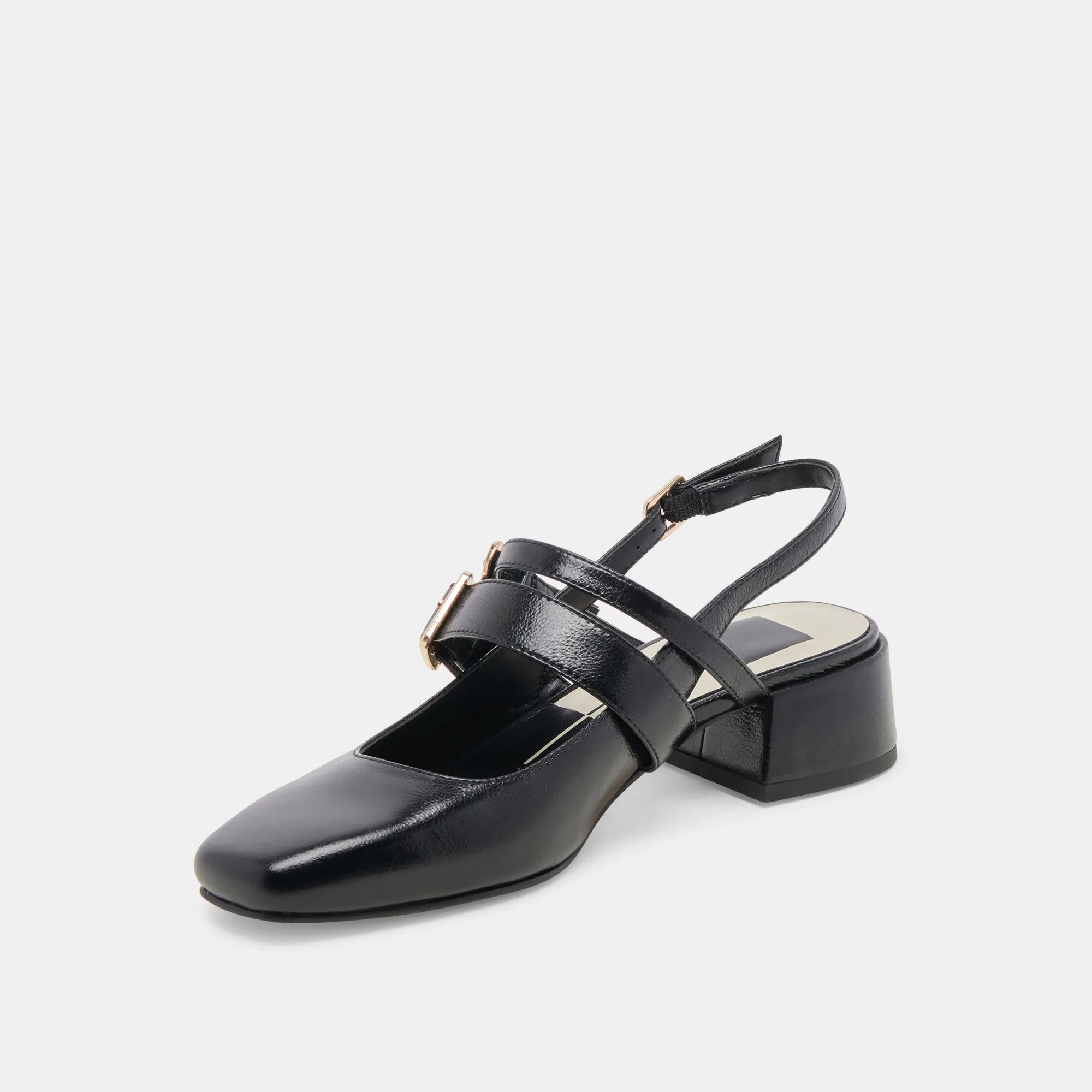 PATZY HEELS MIDNIGHT CRINKLE PATENT LEATHER Luxe Evening Heels