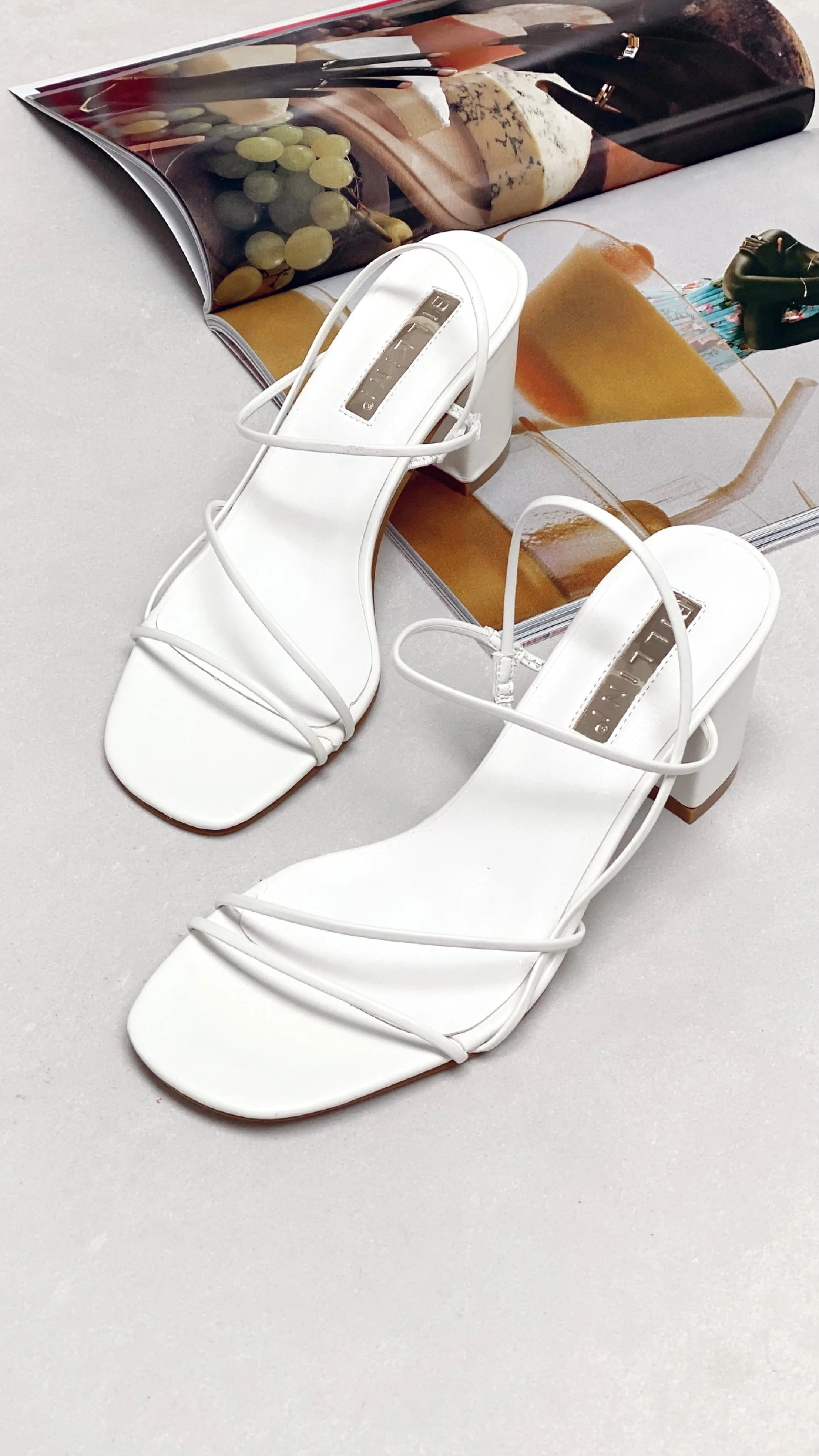 Yachi Heels - White Stylish Pumps
