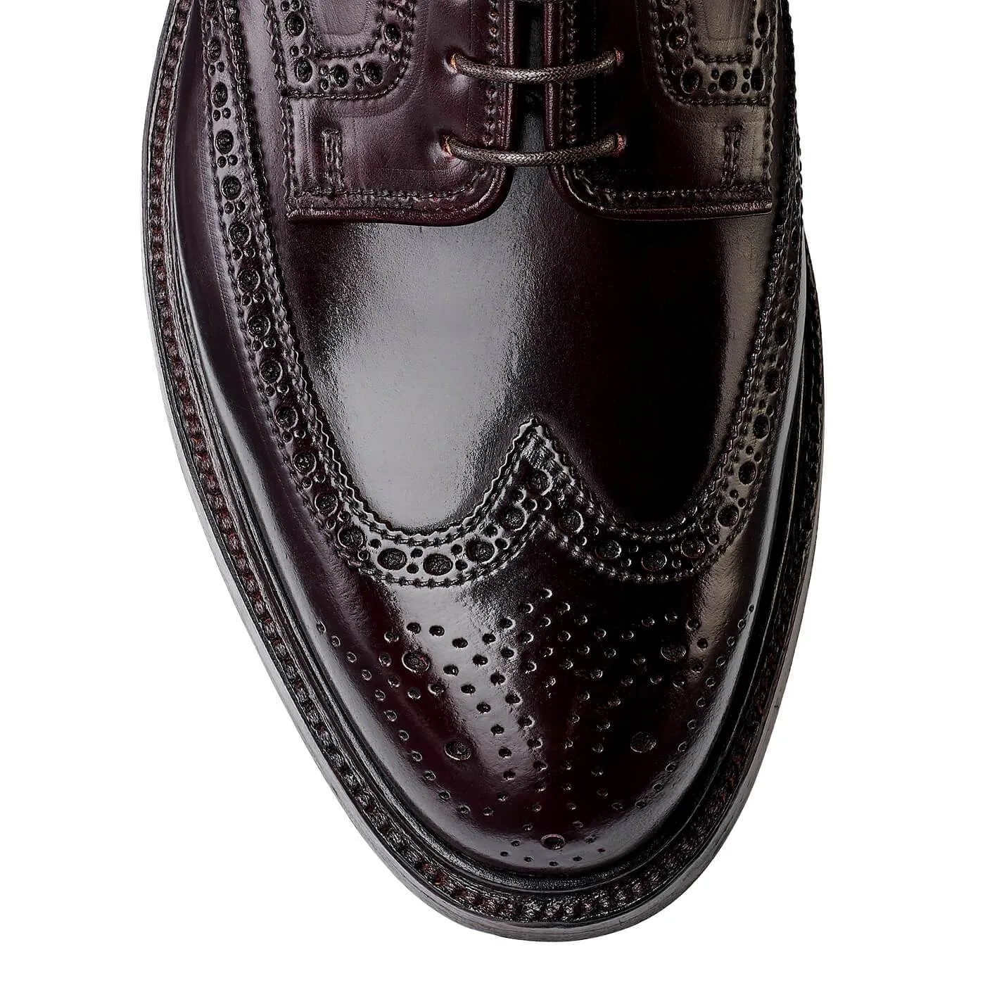 Smooth Sleek Finish Pembroke Burgundy Cordovan