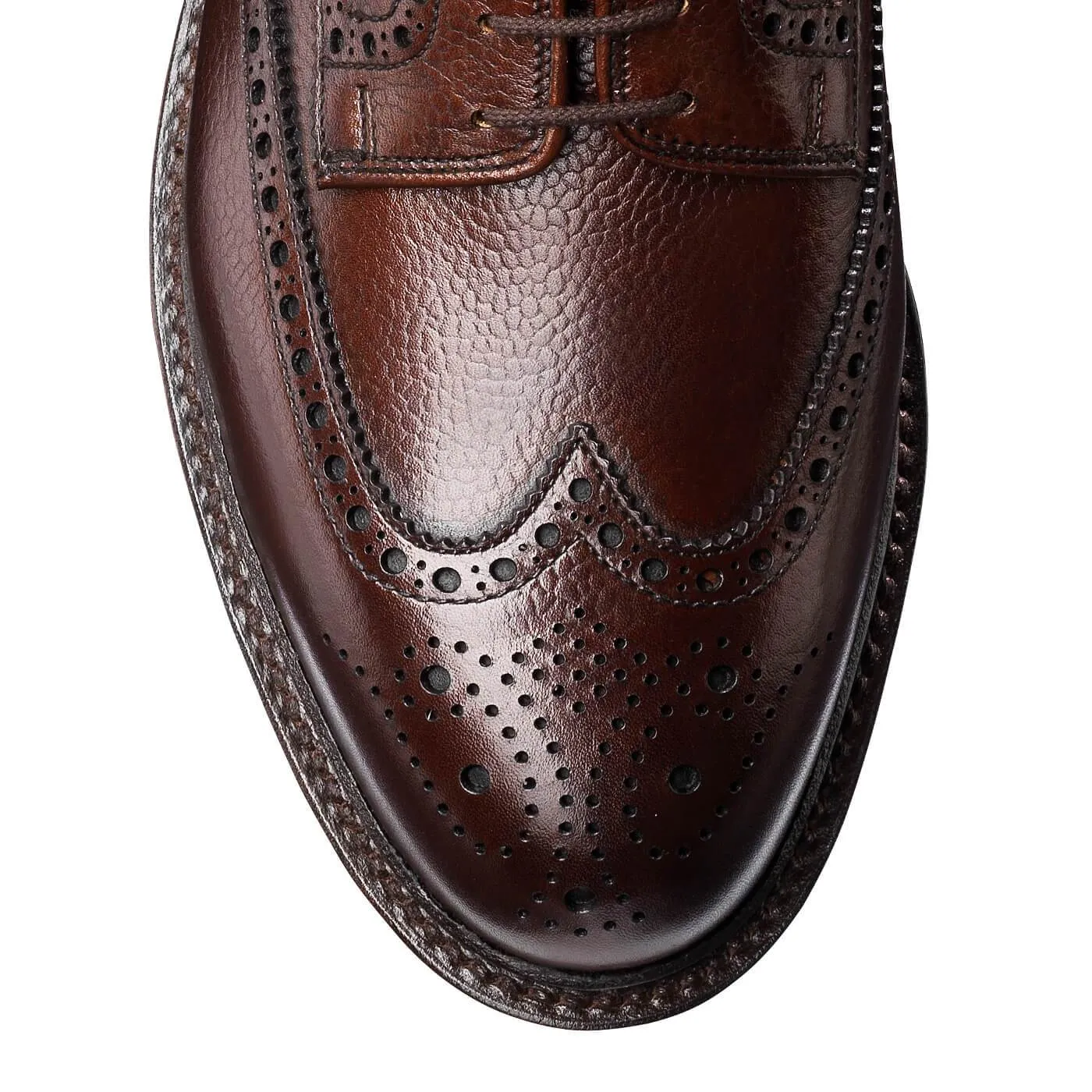 Pembroke Dark Brown Scotch Grain Classic Business Edge