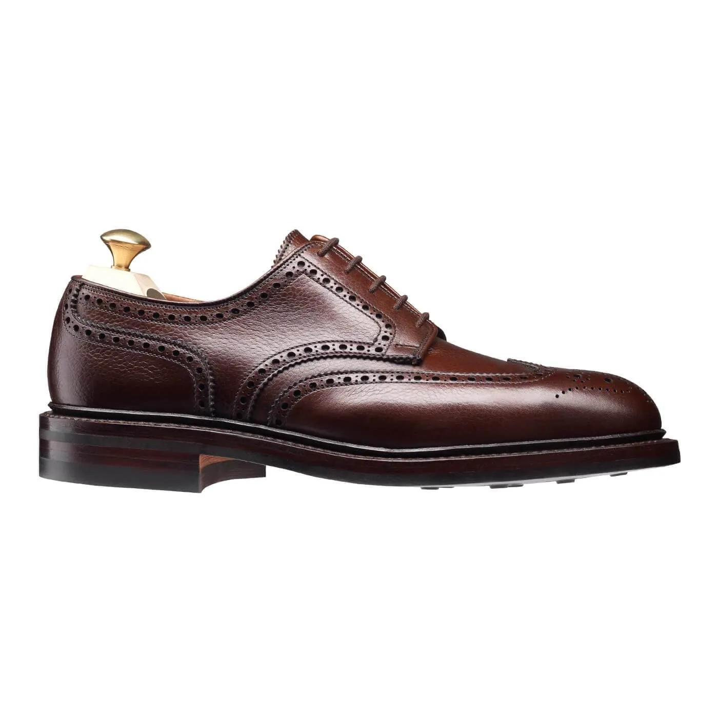 Pembroke Dark Brown Scotch Grain Minimal Design