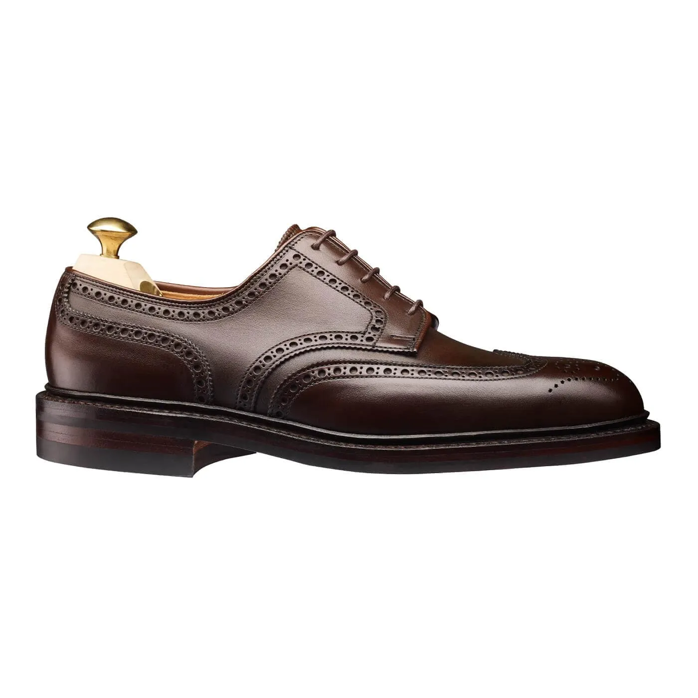 Minimalist Chic Style Pembroke Dark Brown Wax Calf