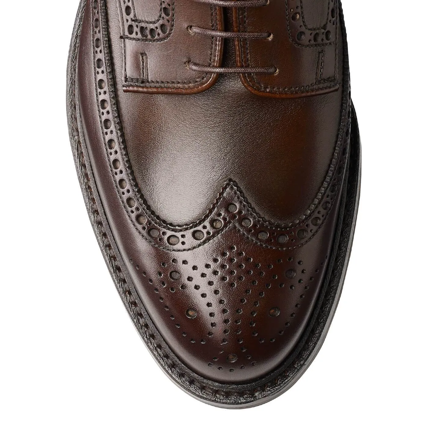 Pembroke Dark Brown Wax Calf Leather Quality