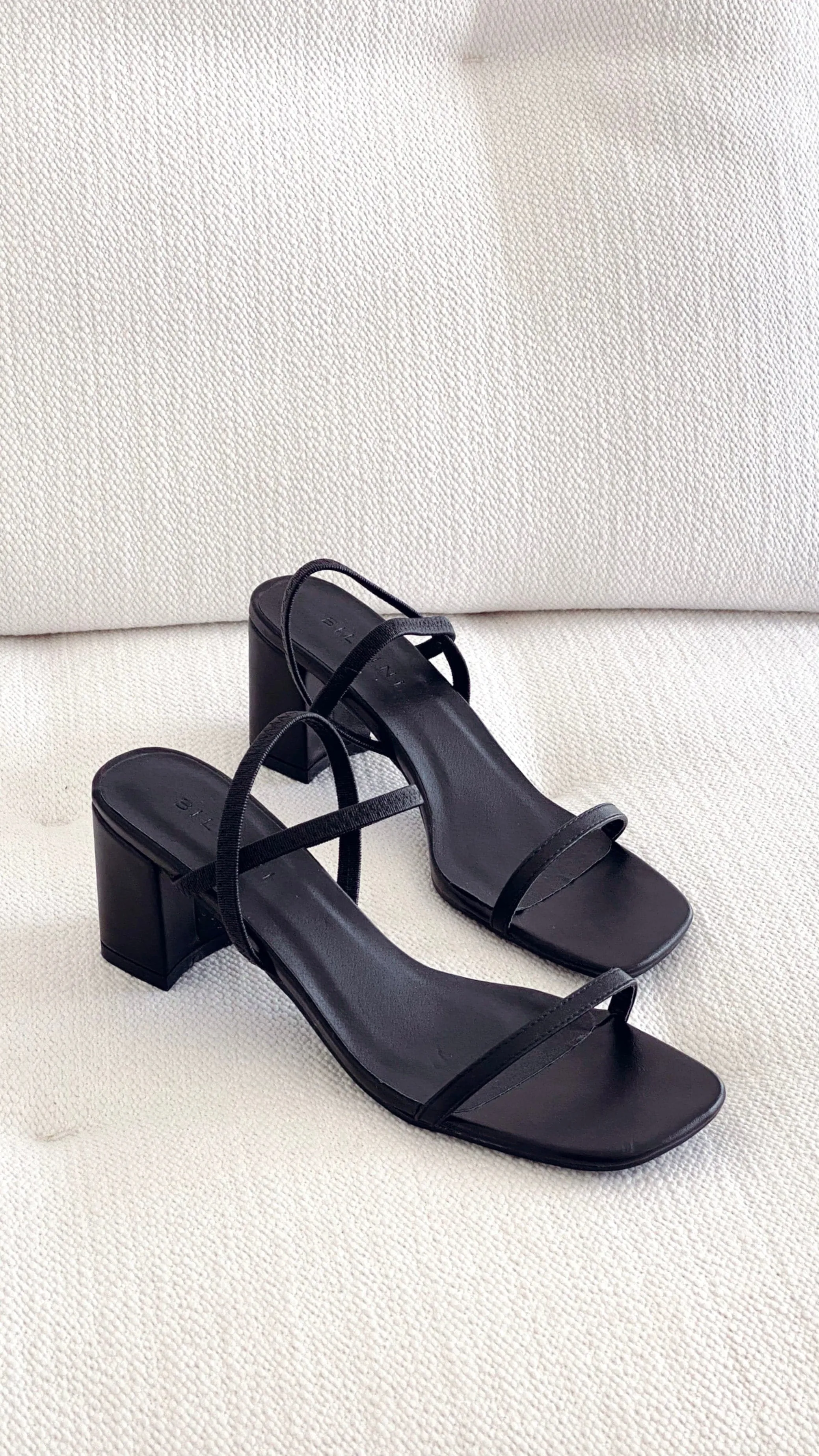 Balton Mule Heels - Black Elegant Pumps Retro Style
