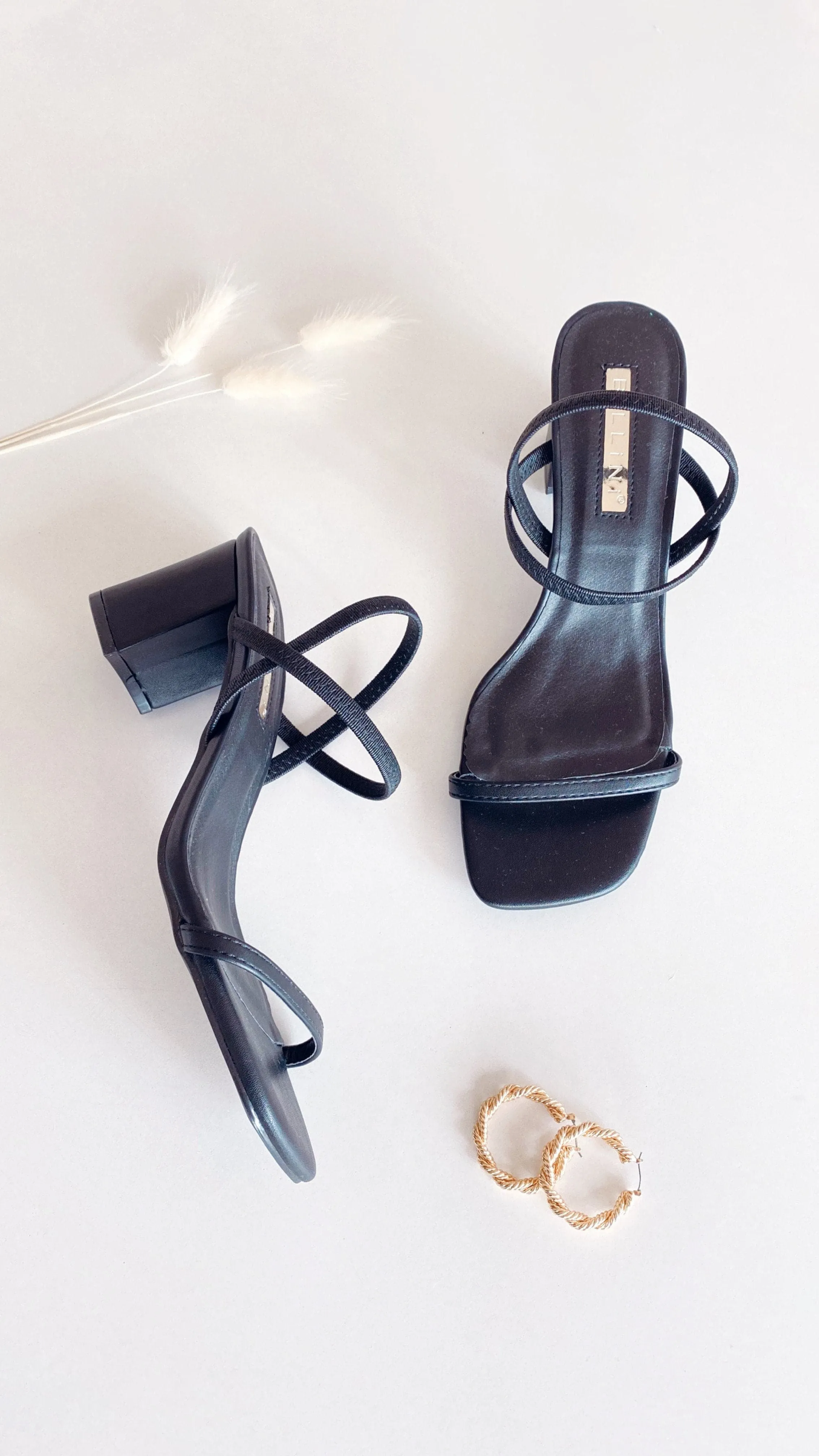 Street Edge Elegant Vibe Balton Mule Heels - Black