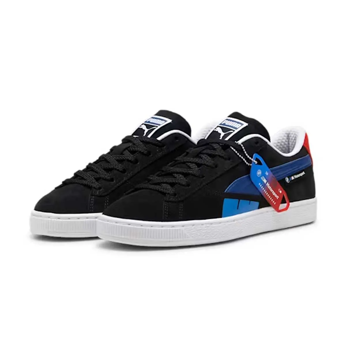 Cushioned Grip BMW M Motorsport Suede 'Black Cool Cobalt'