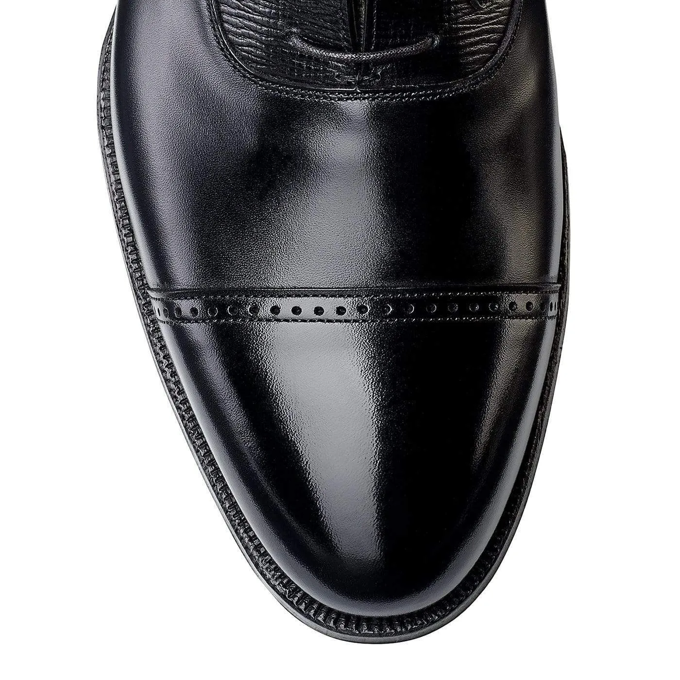 Sharp Walking Shoes Chic Walk Perry Black Calf & Black Willow Grain