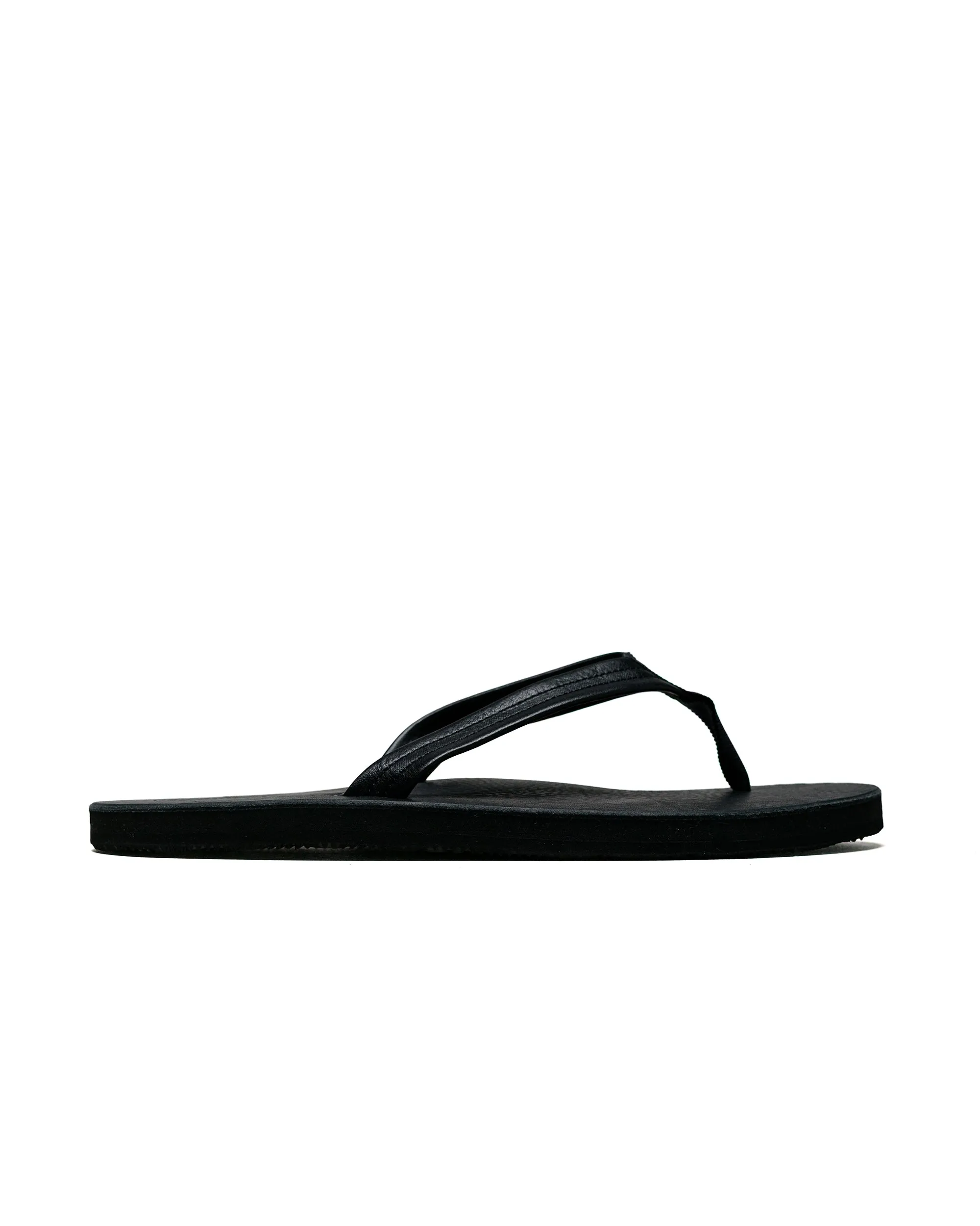 Lightweight Feel Phigvel Leather Beach Sandals Black