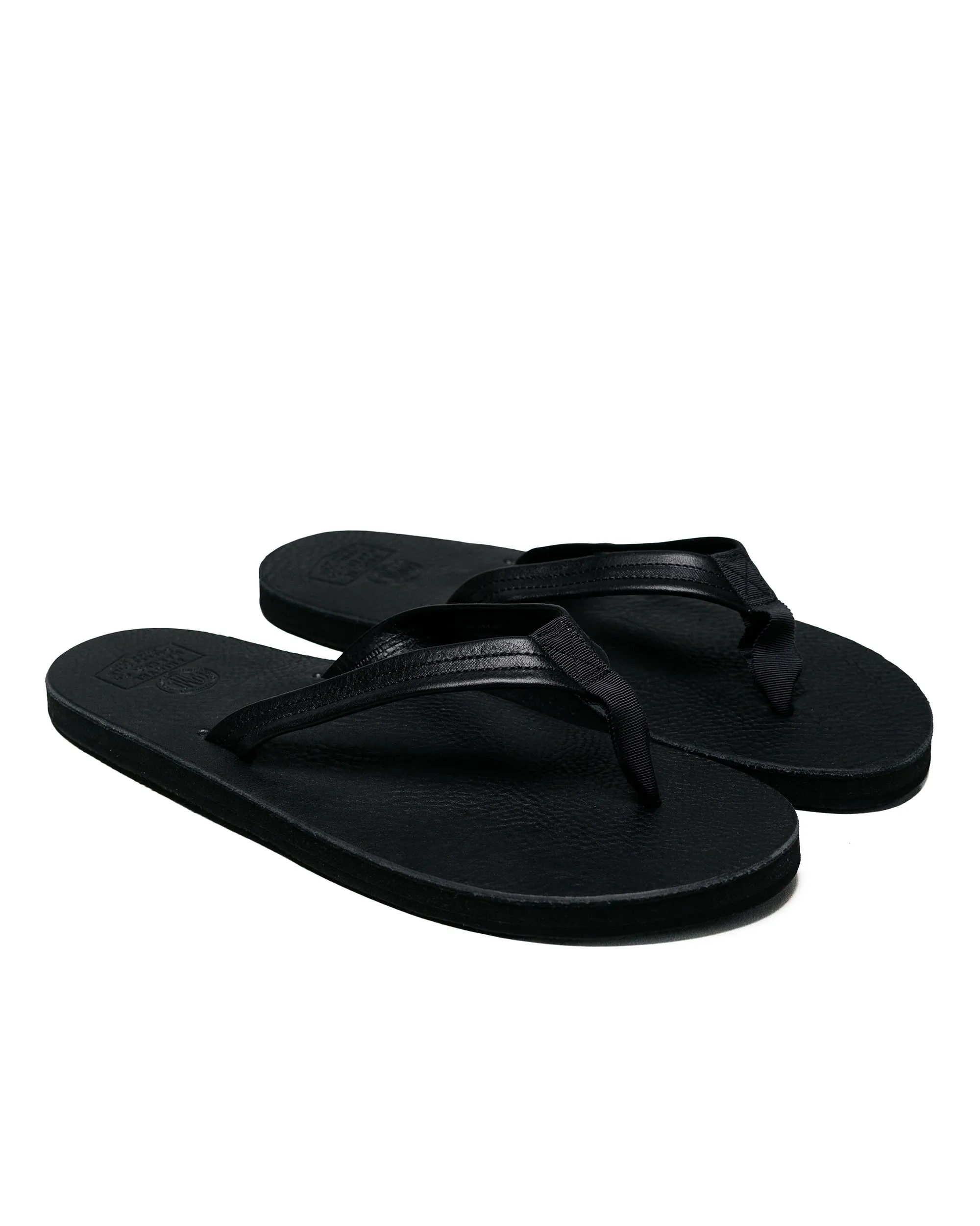 Phigvel Leather Beach Sandals Black Garden Tour