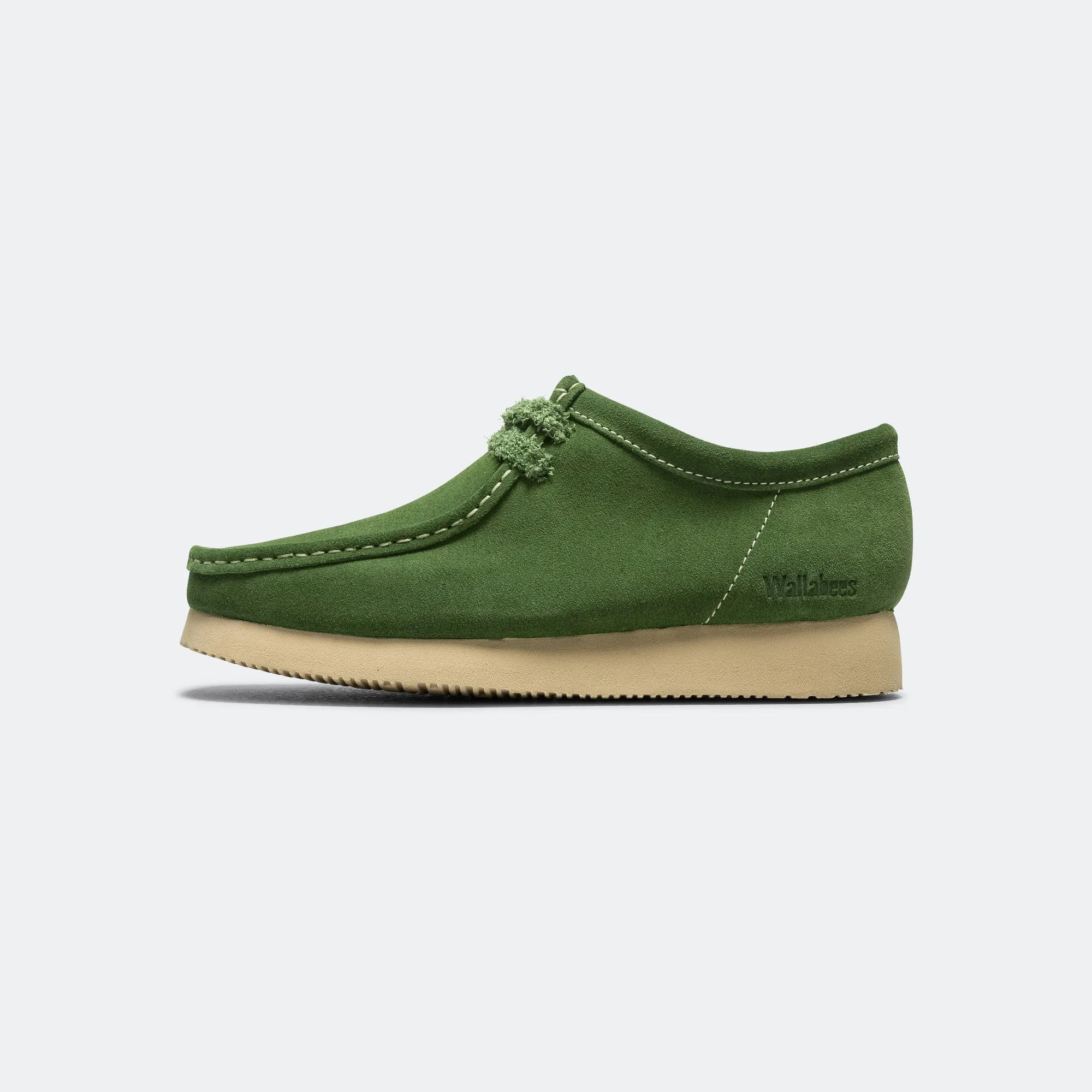 Wallabee - Green Suede Day To Night
