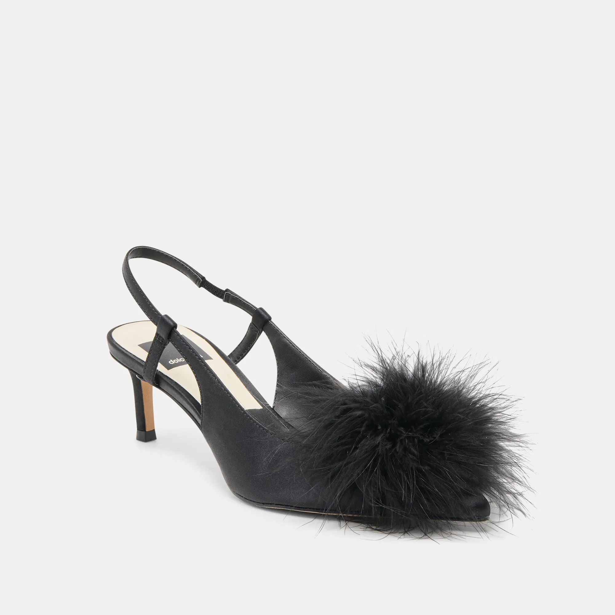 Chic Sandals KAMY HEELS ONYX SATIN