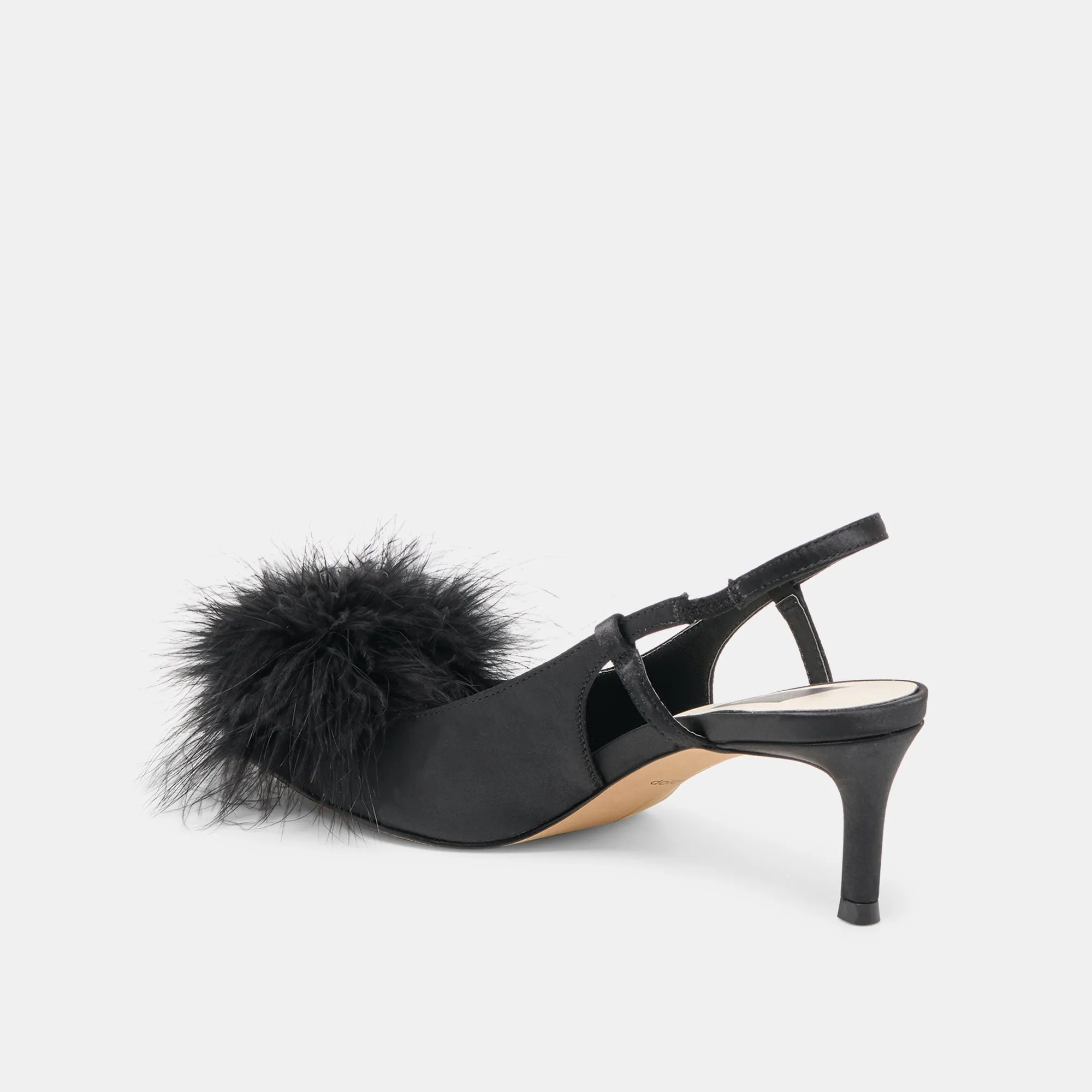 Breathable Lining KAMY HEELS ONYX SATIN
