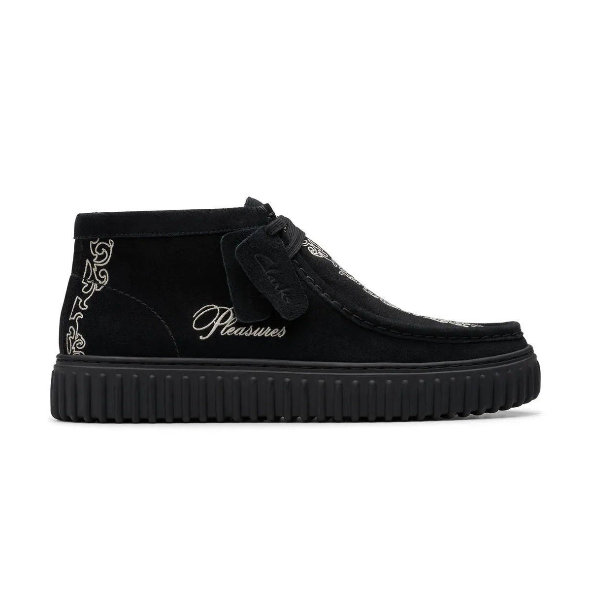   PLEASURES Torhill Hi 'Black Ornate Framing' No Rub Comfort Layers