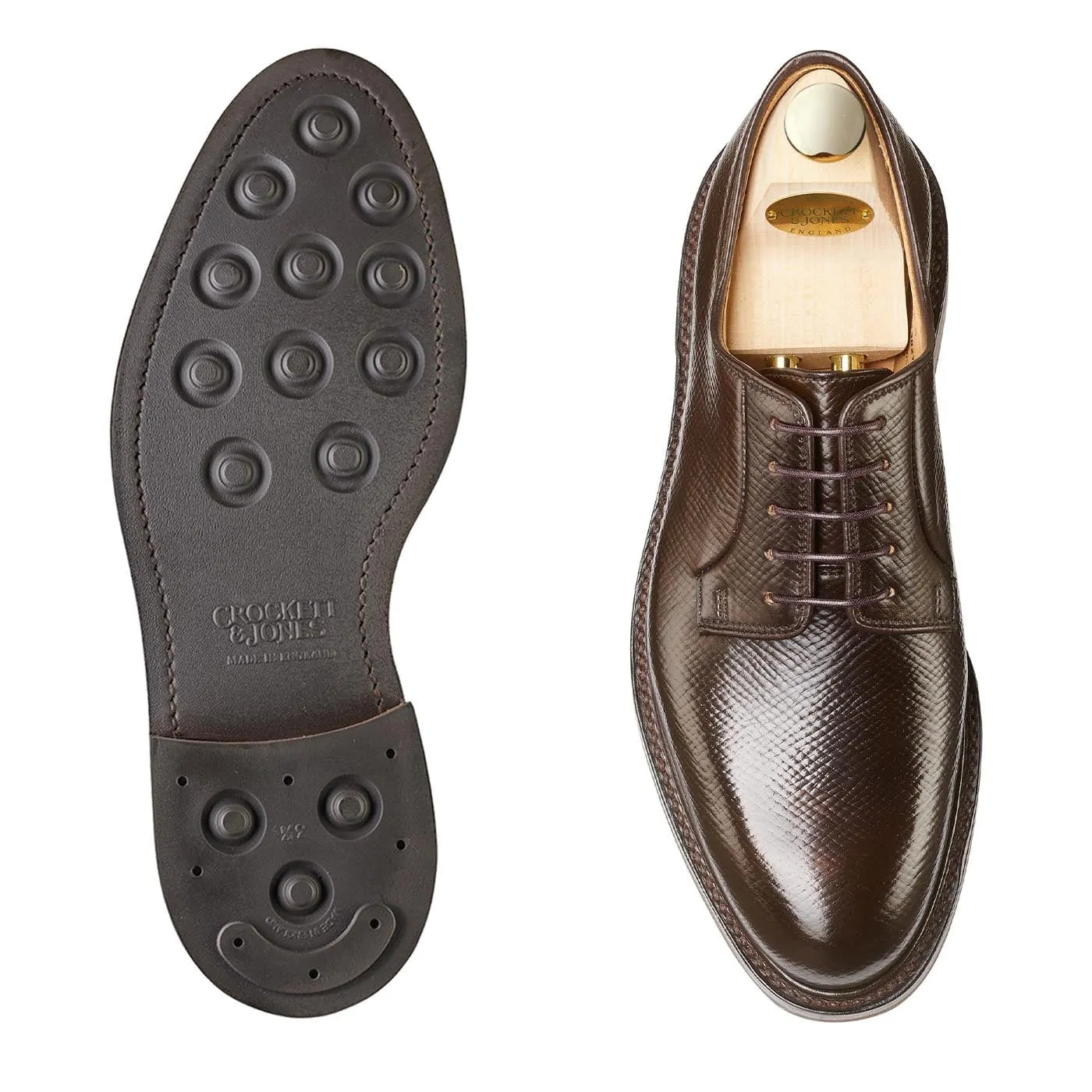 Lanark 5 Dark Brown Hatch Grain Cordovan Fit for All