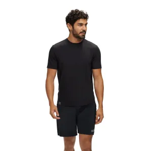 Durable Leather Hoka One One Men Essential Tee Black 1141757-BLK