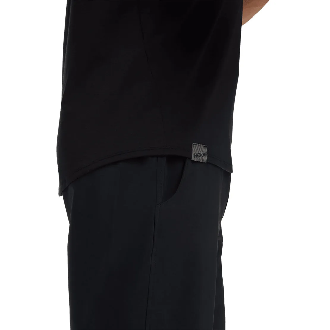 Hoka One One Men Essential Tee Black 1141757-BLK Sharp Work Profile Fashion Update