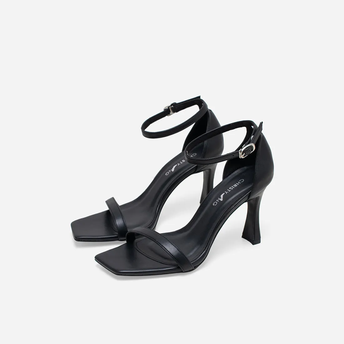 June Strappy Heels Work Pumps Pink High Heels