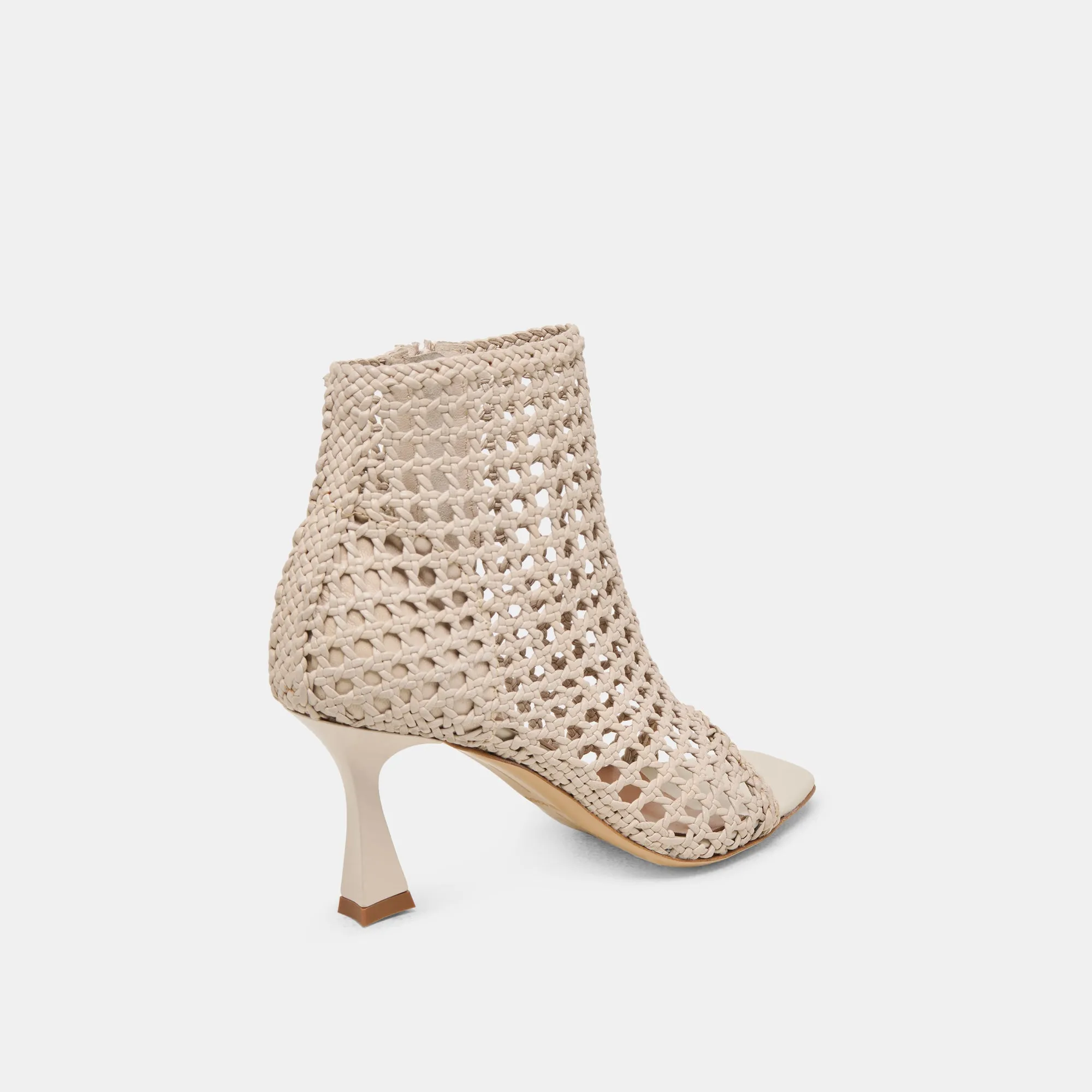 Embellished Wedding Shoes High Quality Shoes QUIN HEELS BONE WOVEN LEATHER