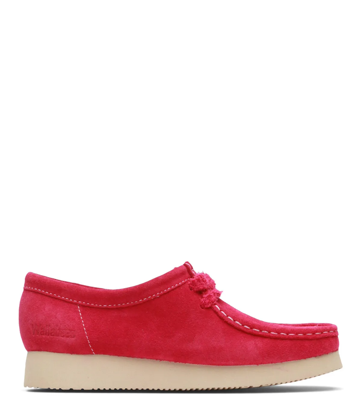 Clarks Women's Wallabee 2604 Bright Pink swimmers rustic