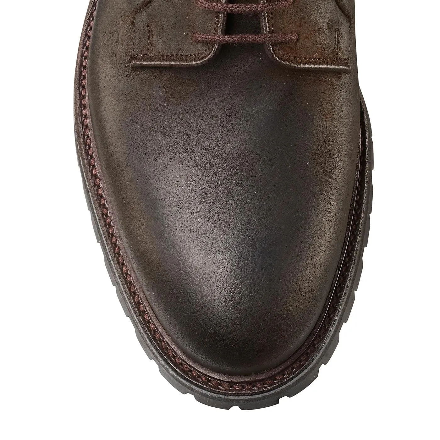 gentle touch Lanark 3 Dark Brown Rough-Out Suede