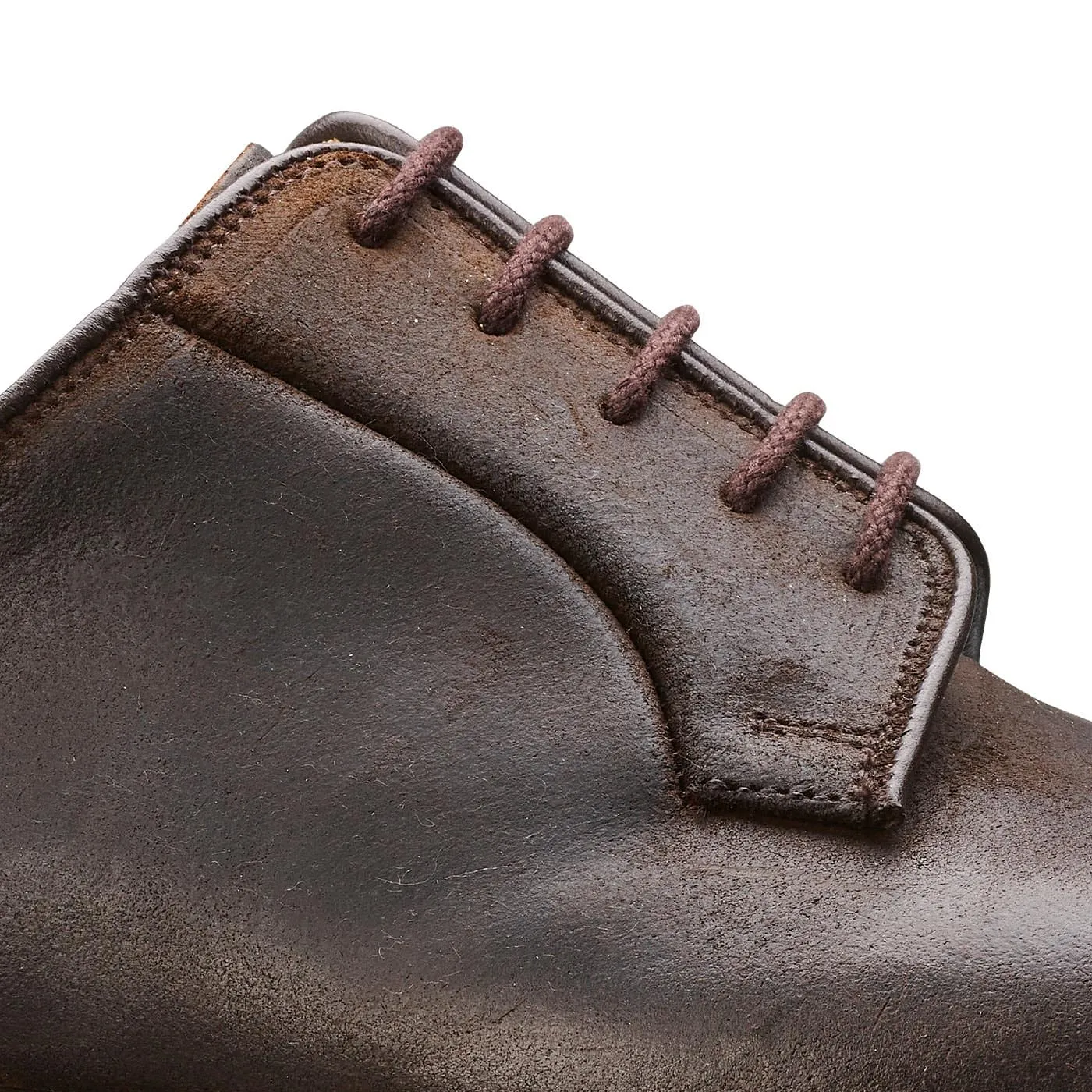 Lanark 3 Dark Brown Rough-Out Suede Business Style