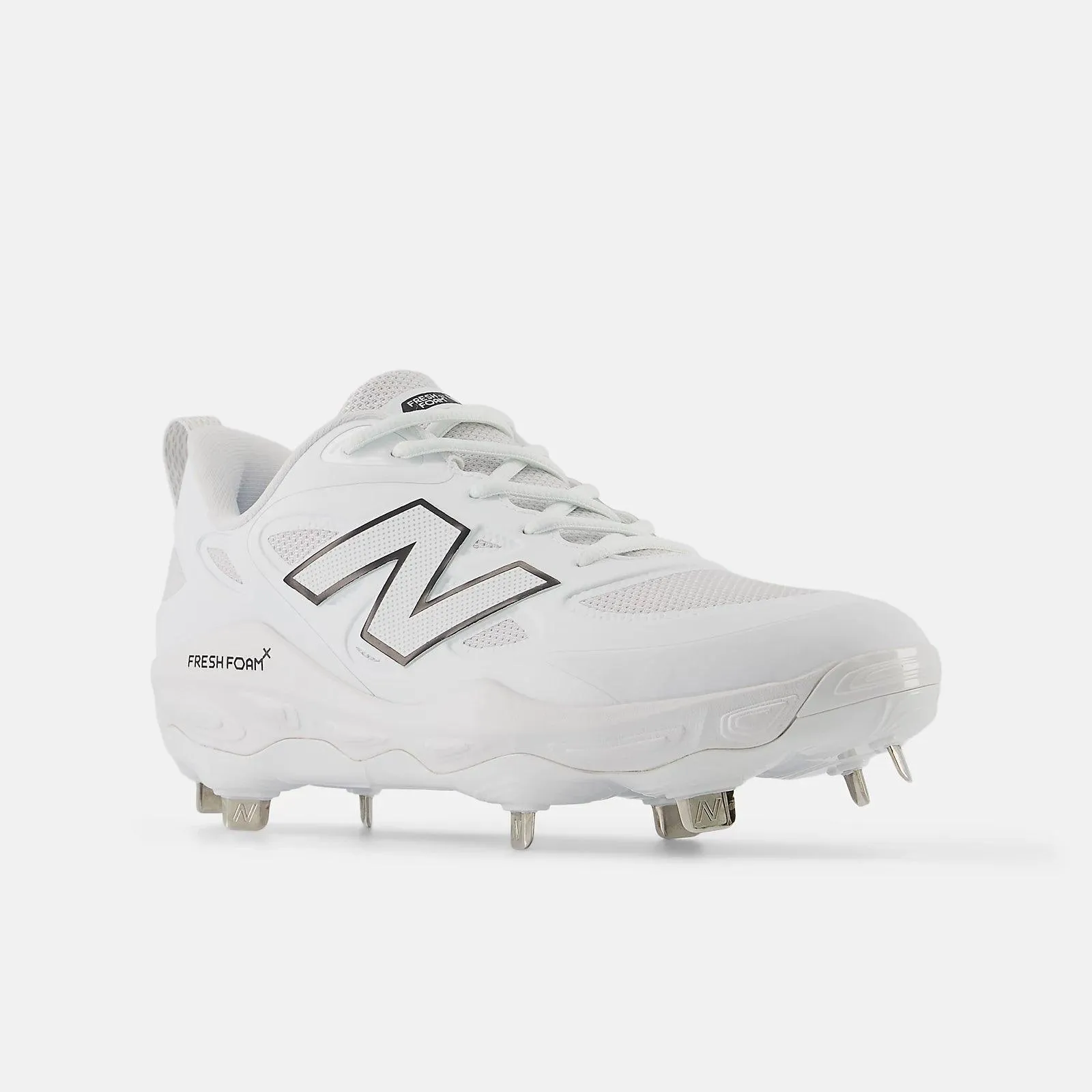 Soldier Performance Focus New Balance Women's Fresh Foam X Velo v4 Metal Fastpitch Softball Cleats - White SMVELOW4
