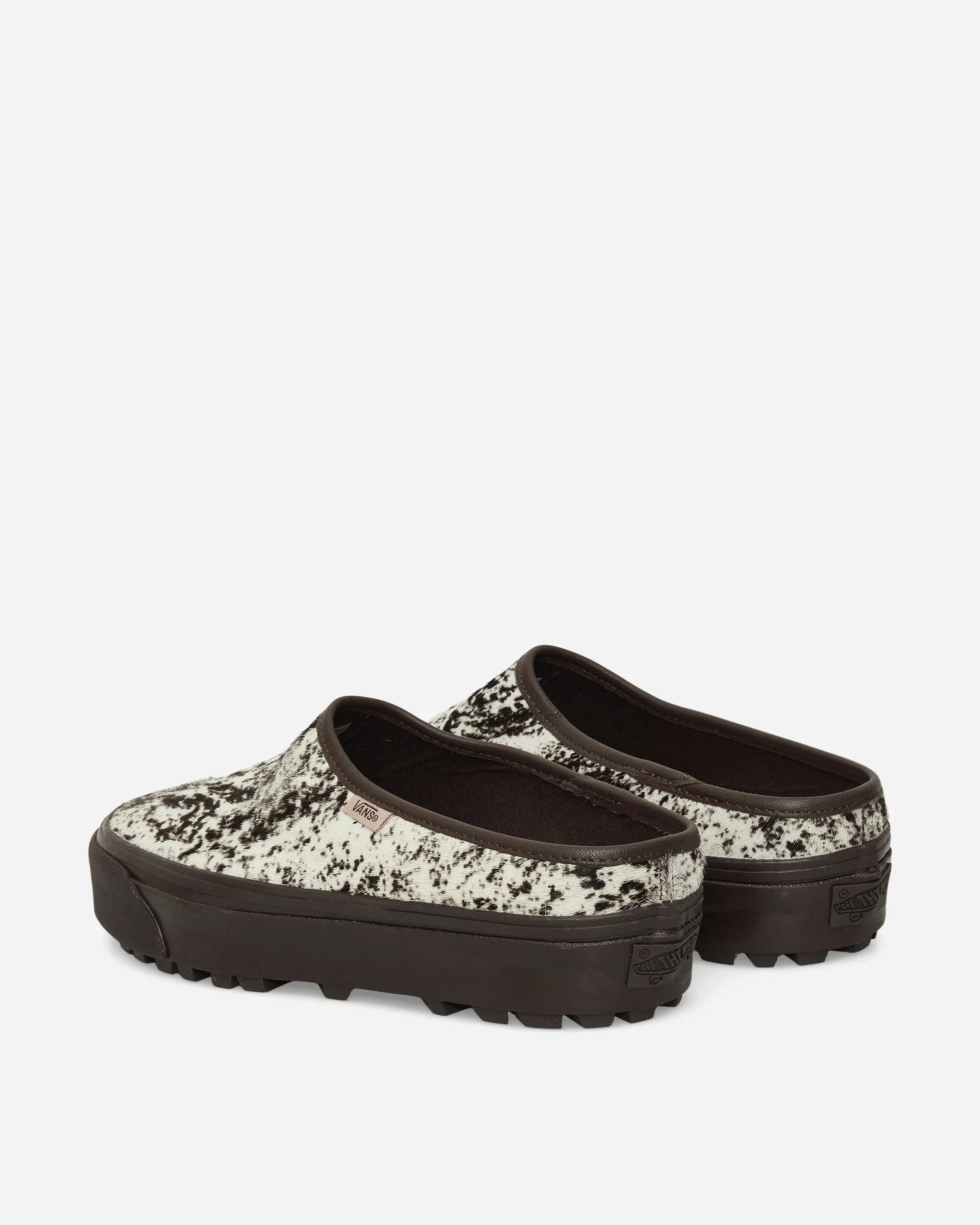 Hold Hike Premium Style 17 Pony Hair Mules Chocolate Plum