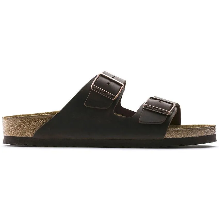 Travel-ready Footwear Birkenstock Men's Arizona Habana Oiled Leather (Oversizes Available)