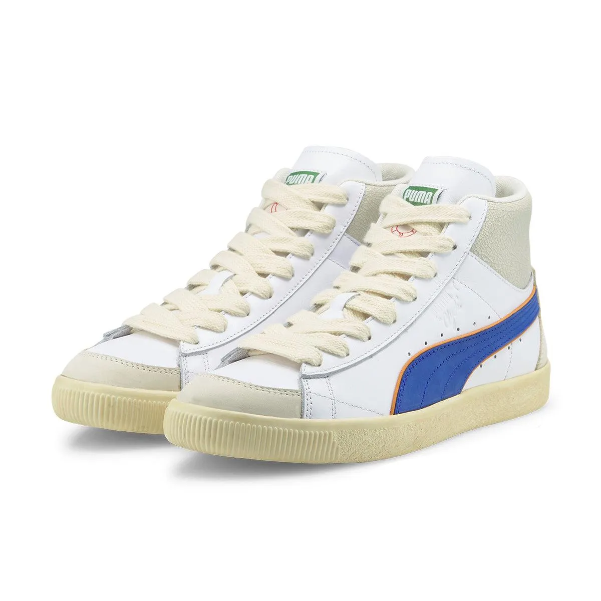 Crisp Look   Rhuigi Clyde Mid Bball 'White Royal'