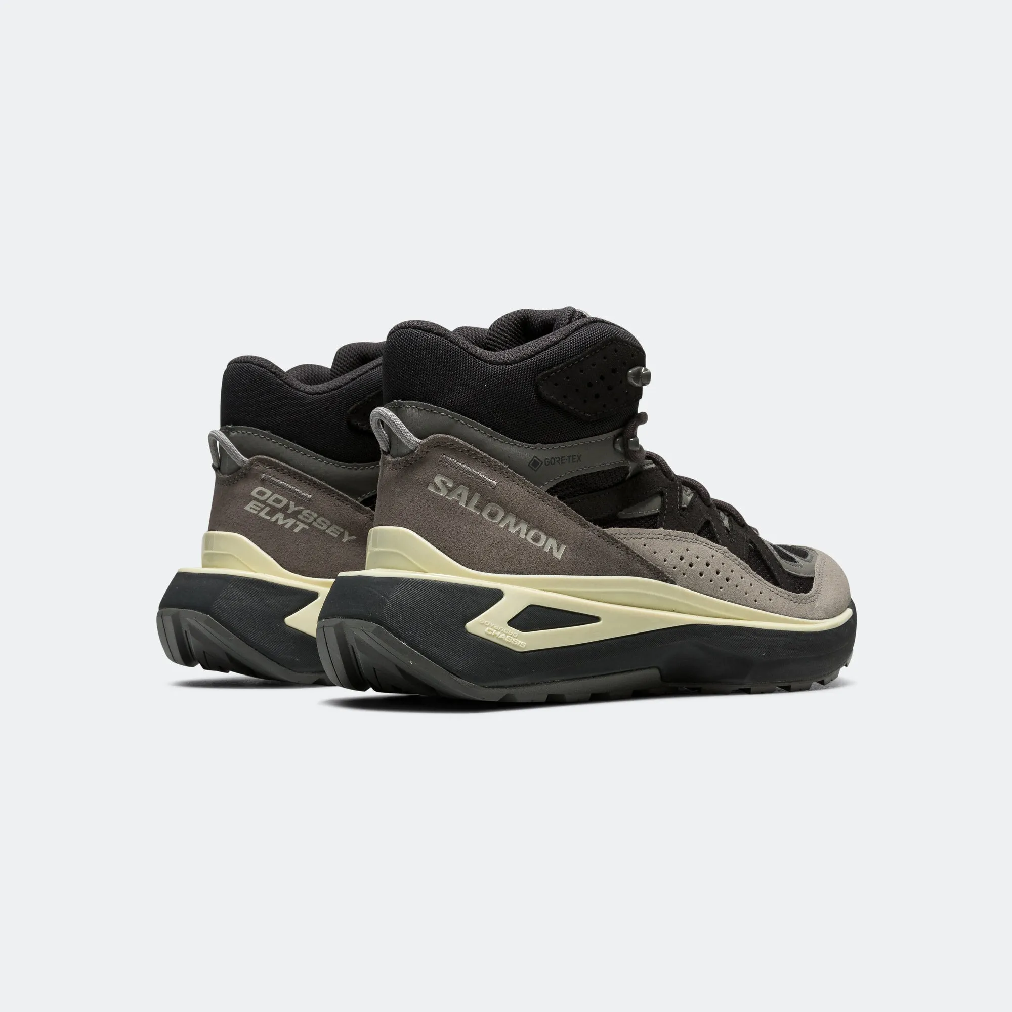 Odyssey ELMT Mid GTX - Phantom/Yellow Weather Resistant Coating portable