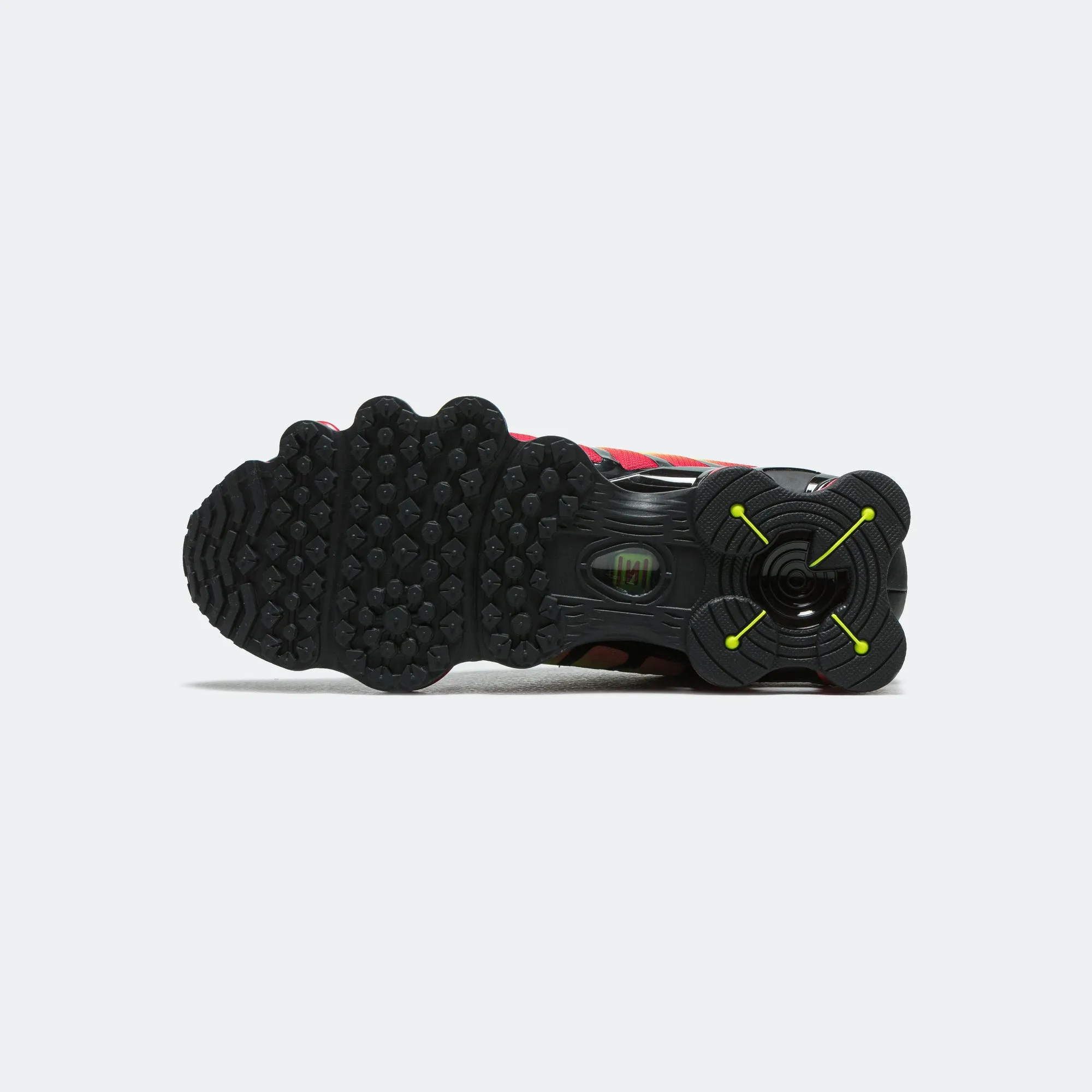 Womens Shox TL - Black/Volt-Fire Red zip