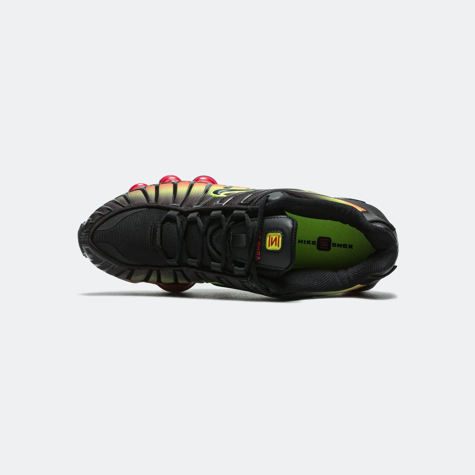 Womens Shox TL - Black/Volt-Fire Red comfort feature Ergonomic Fit