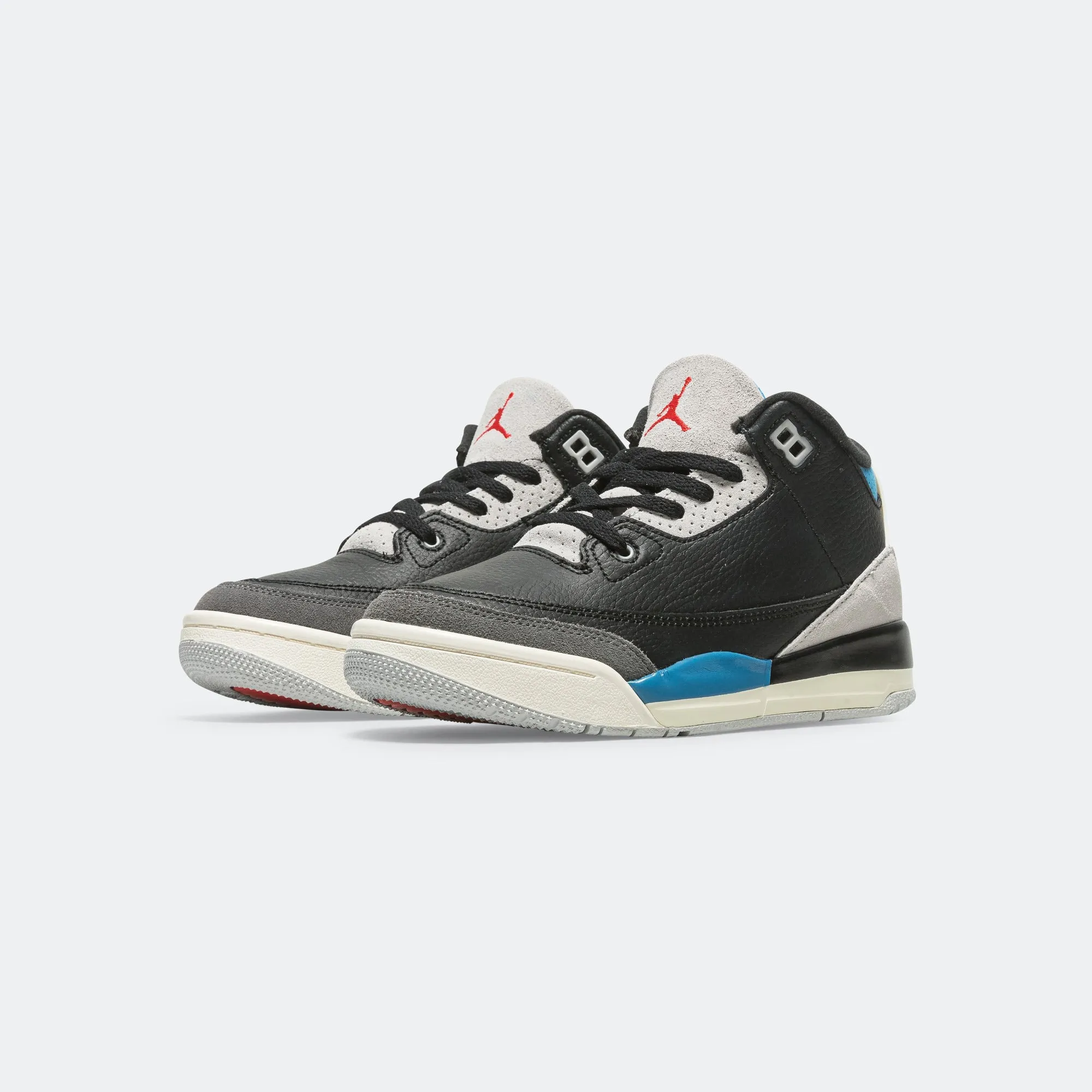 Distinctive flair HeelCushioning Jordan 3 Retro (GS) - Black/Chile Red-Neutral Grey