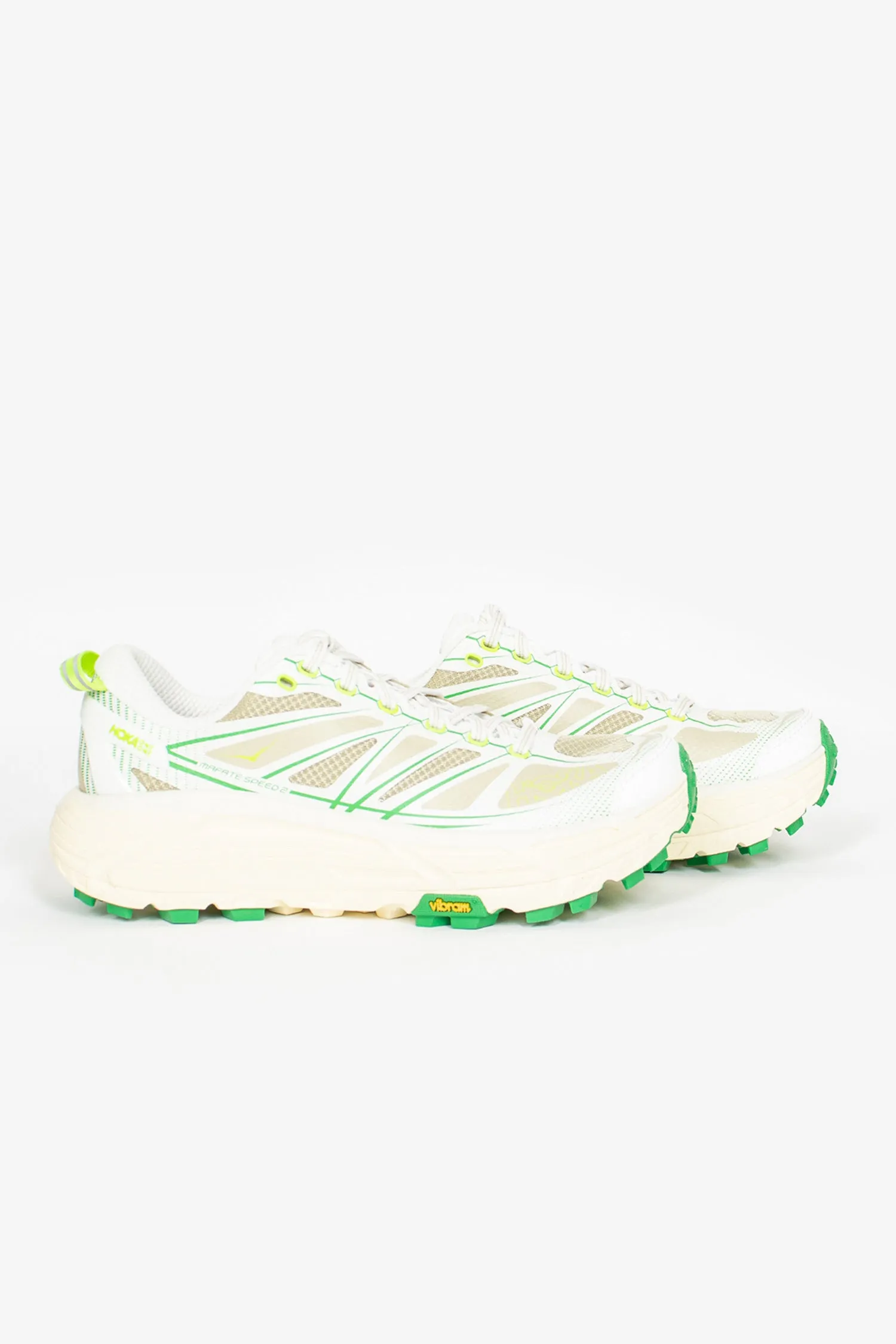 Flexible Rubber Sole Refined touch Mafate Speed 2 White/Fresh Grass