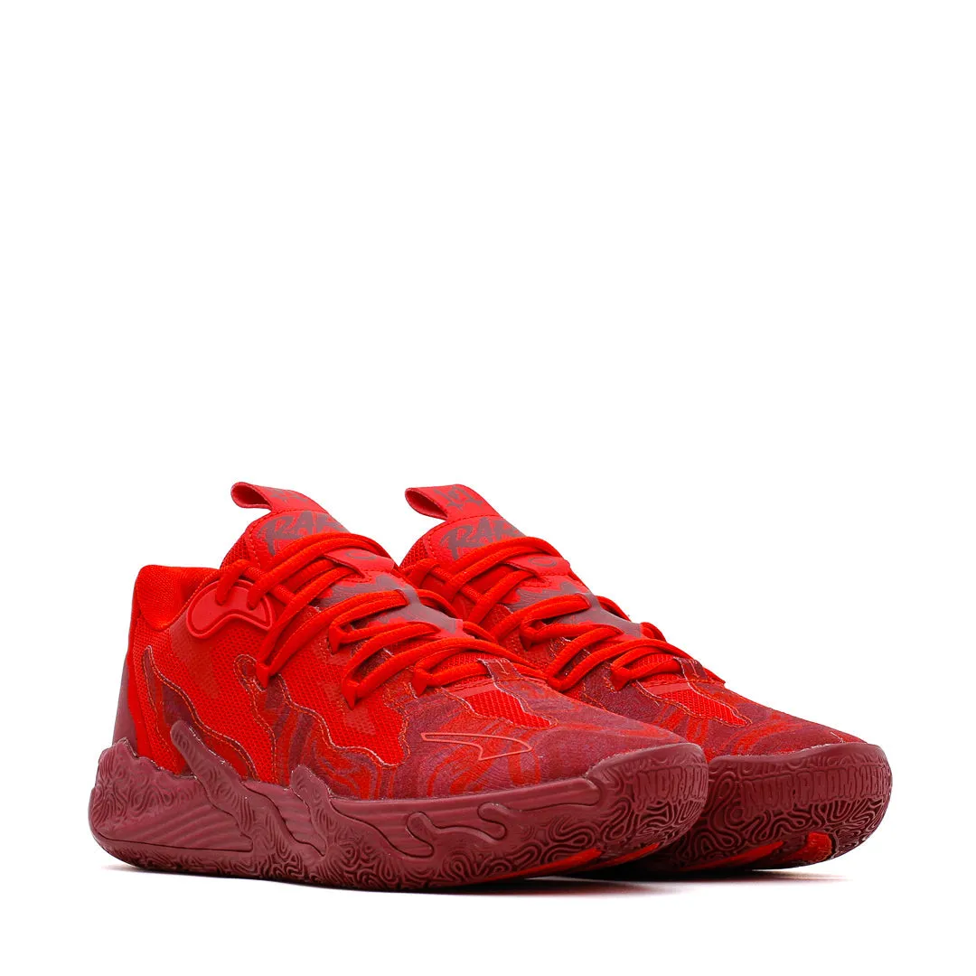 Contoured Arch Frame Puma Basketball Junior Lamelo MB.03 Team Red 310520-02