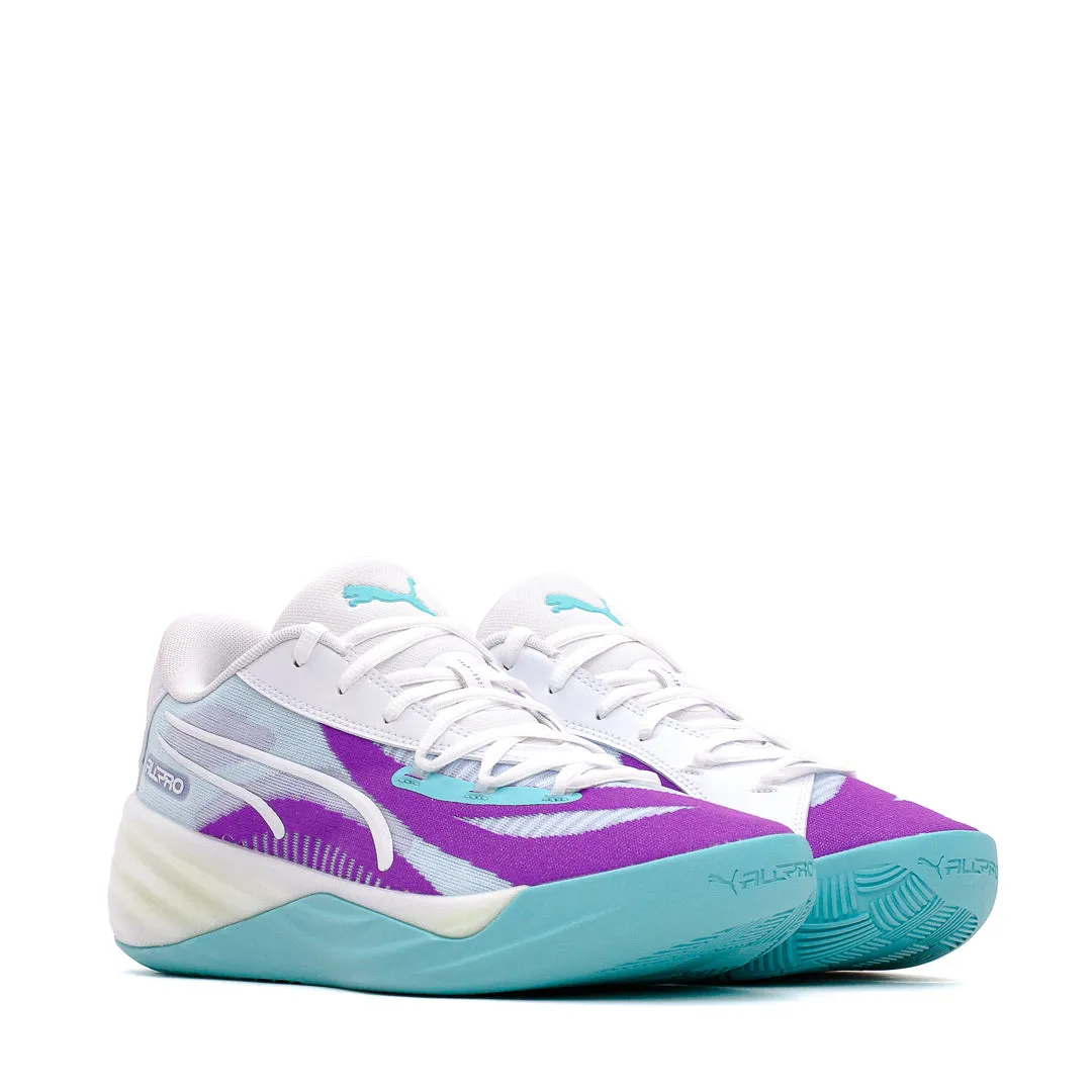 Flex Grooves Design Padded Heel Puma Basketball Men All Pro Nitro Deep Aqua 309689-02