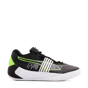 Puma Basketball Men Fusion Nitro Black Green Glare 195587-01 High Performance Cushion True Heart